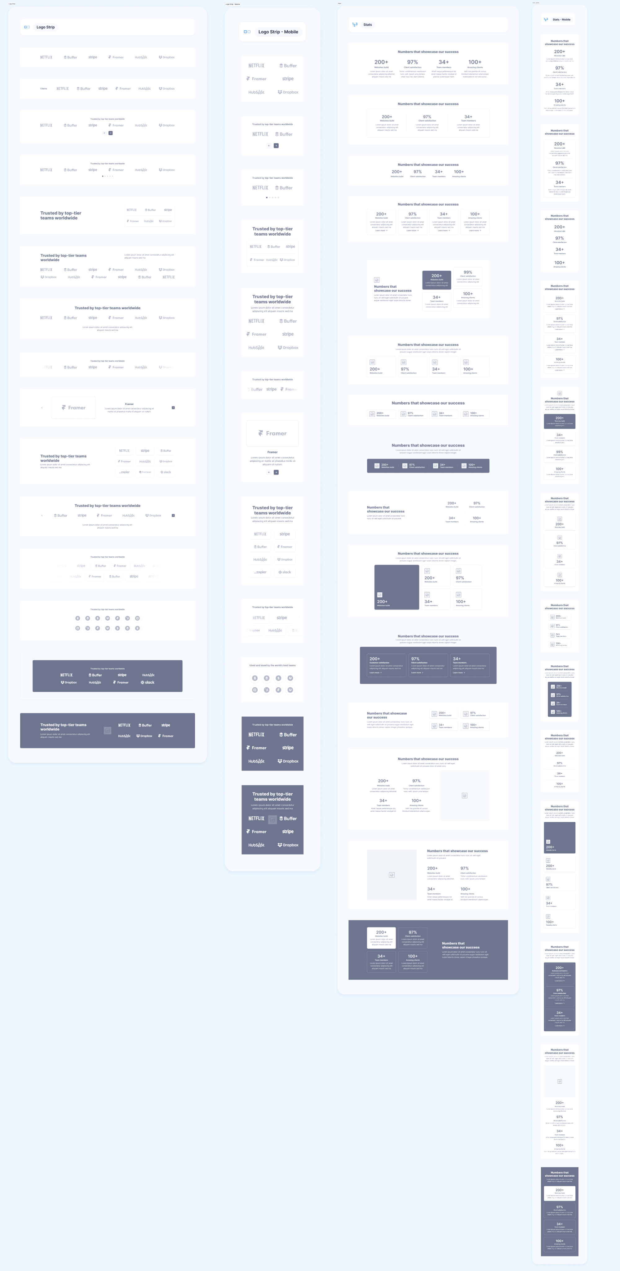 Website Wireframes UI Kit | BRIX Agency presentation image