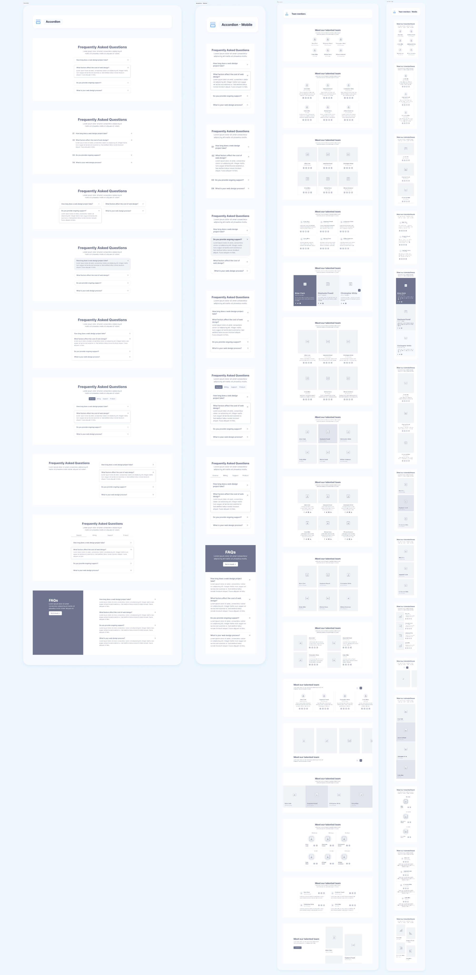 Website Wireframes UI Kit | BRIX Agency presentation image