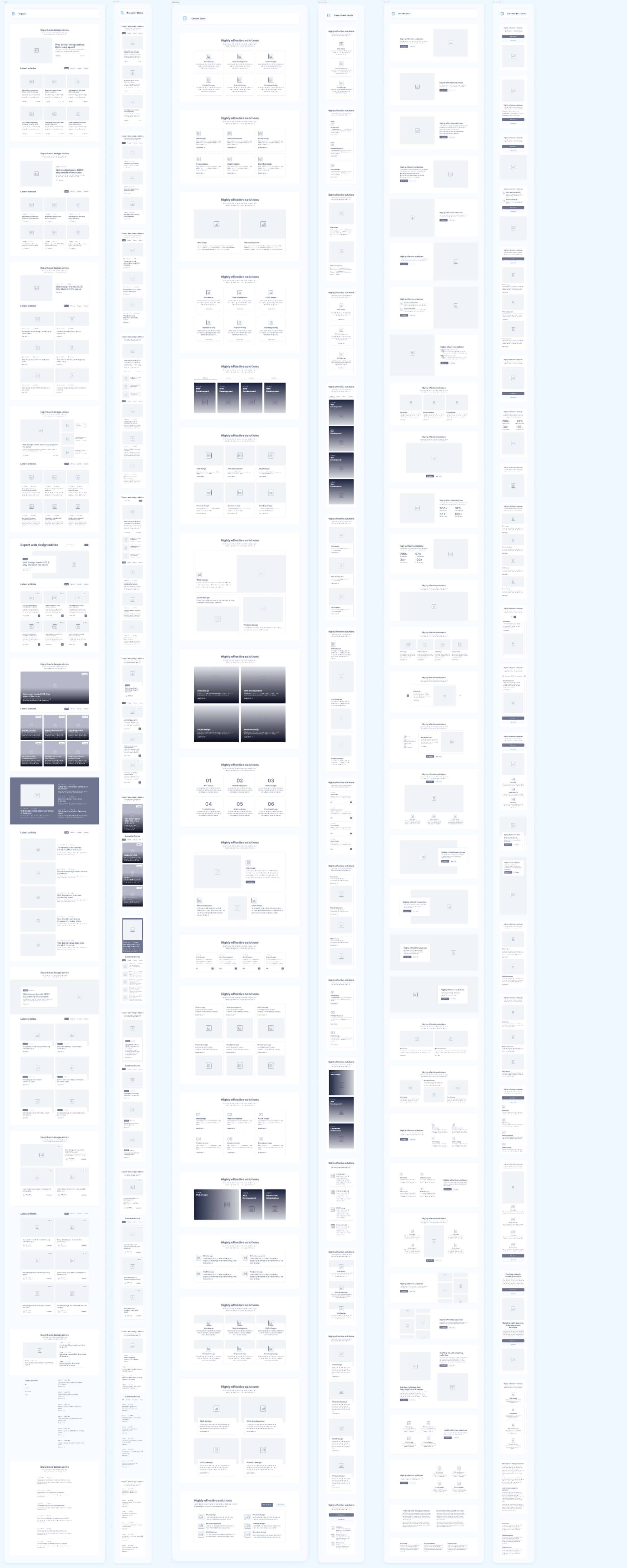 Website Wireframes UI Kit | BRIX Agency presentation image