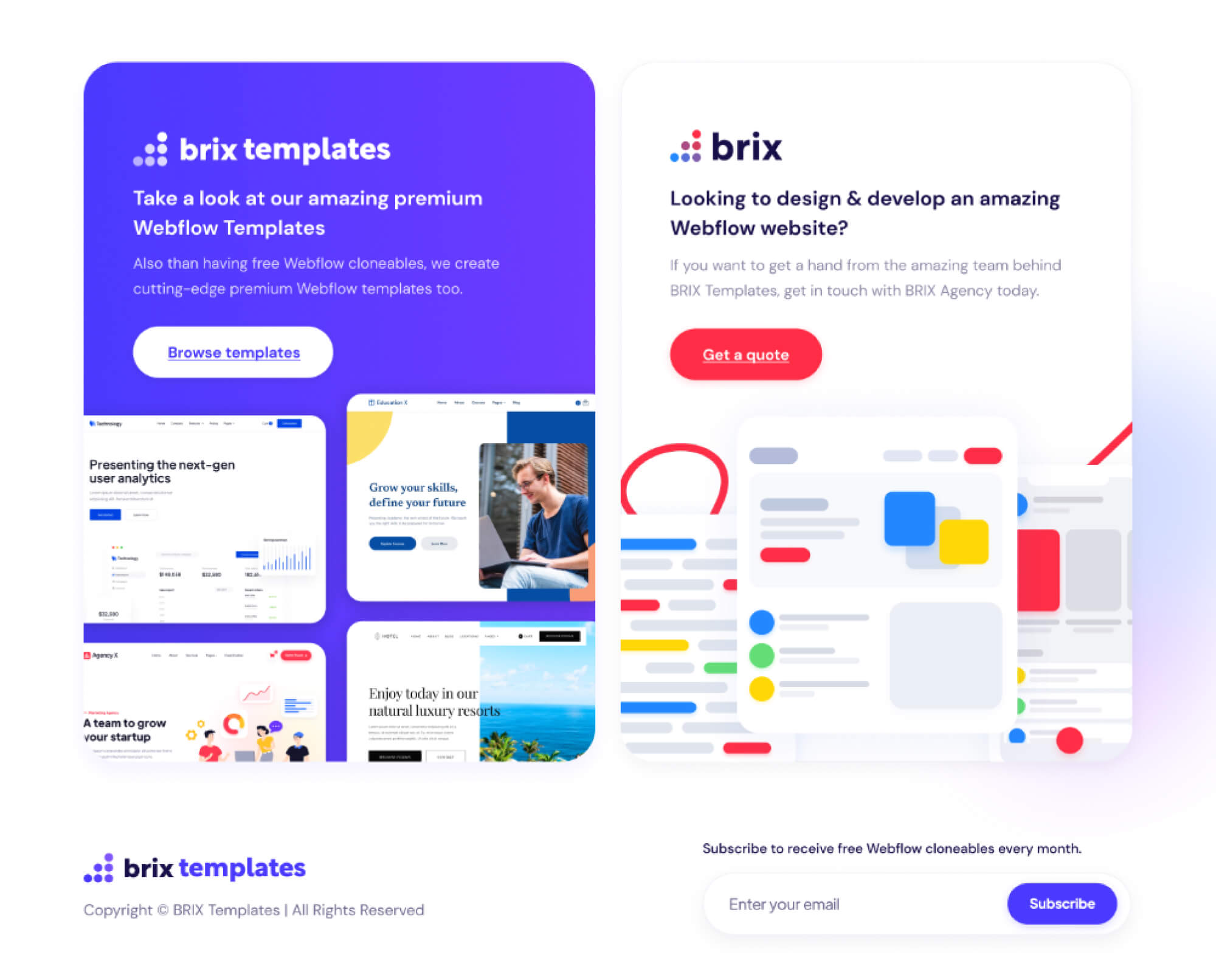 Website Top Notification Bar | BRIX Templates presentation image