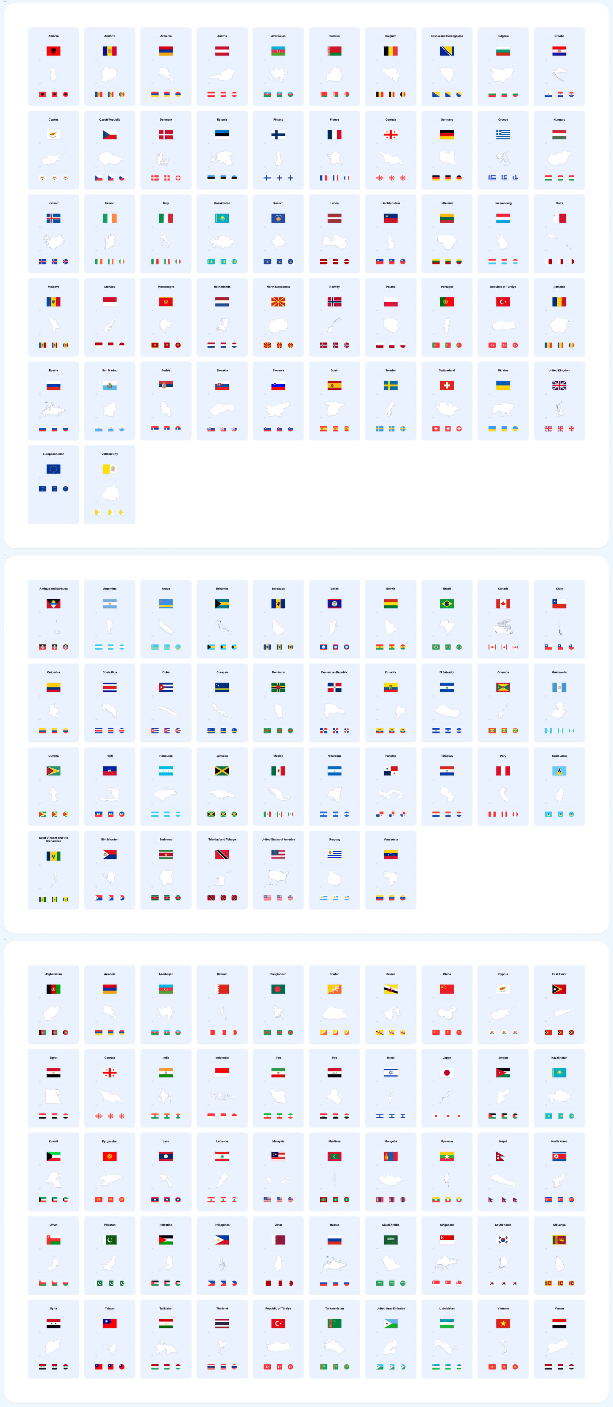 Country Flags and Country Maps | BRIX Agency presentation image