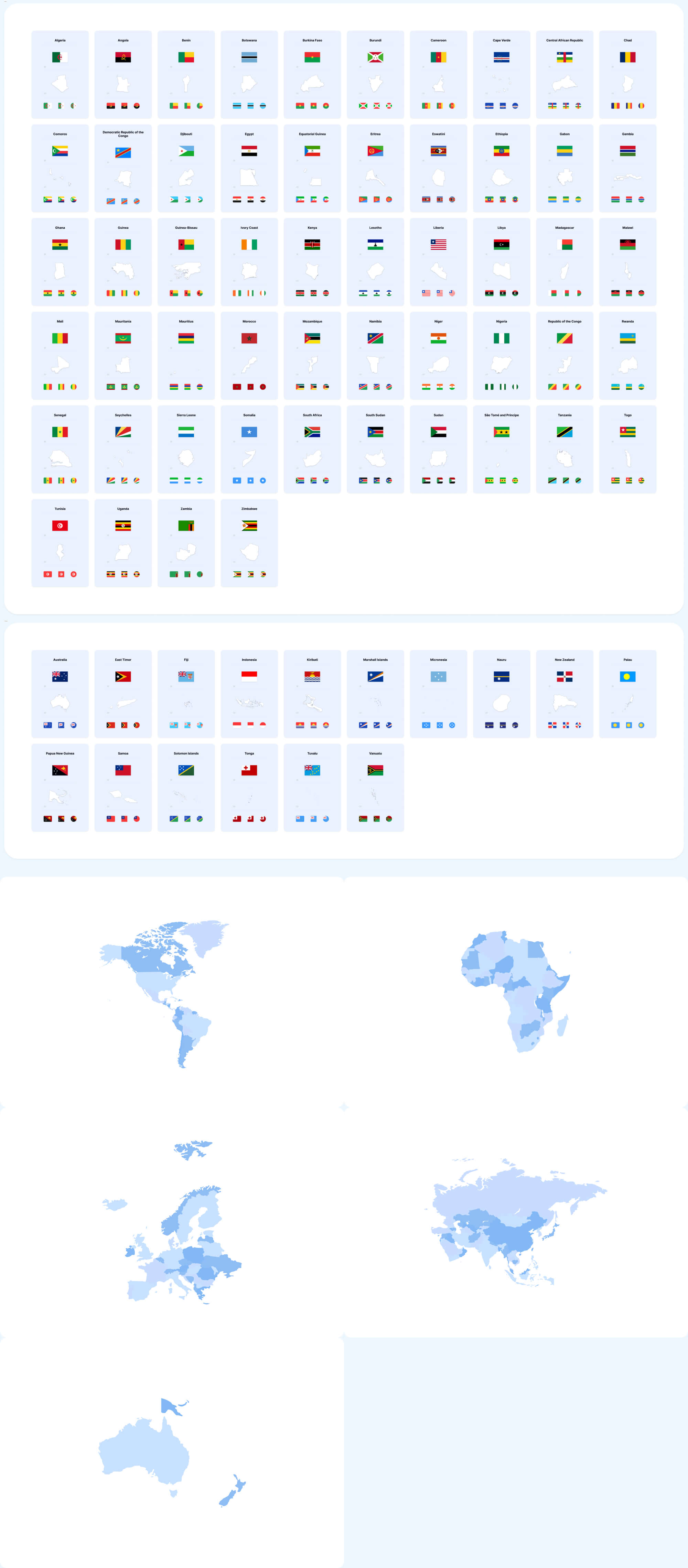 Country Flags and Country Maps | BRIX Agency presentation image