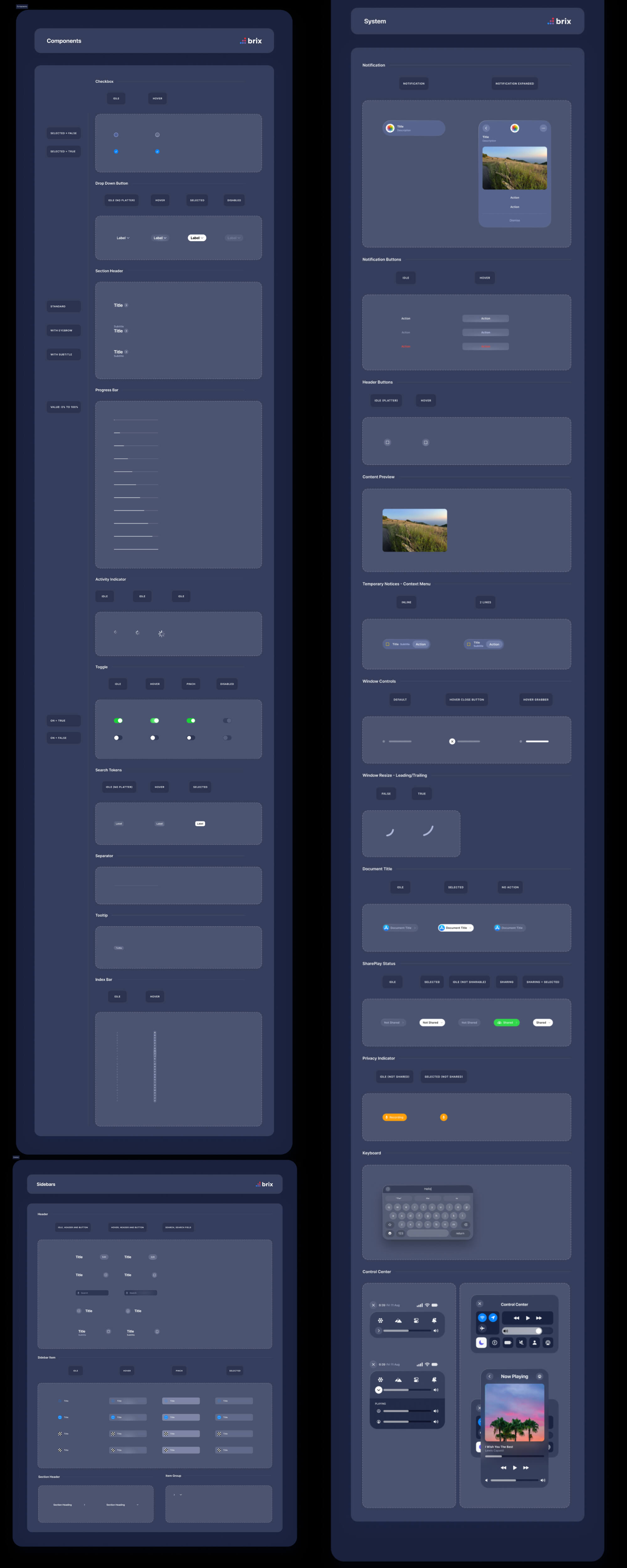 visionOS Figma UI Kit | BRIX Agency presentation image