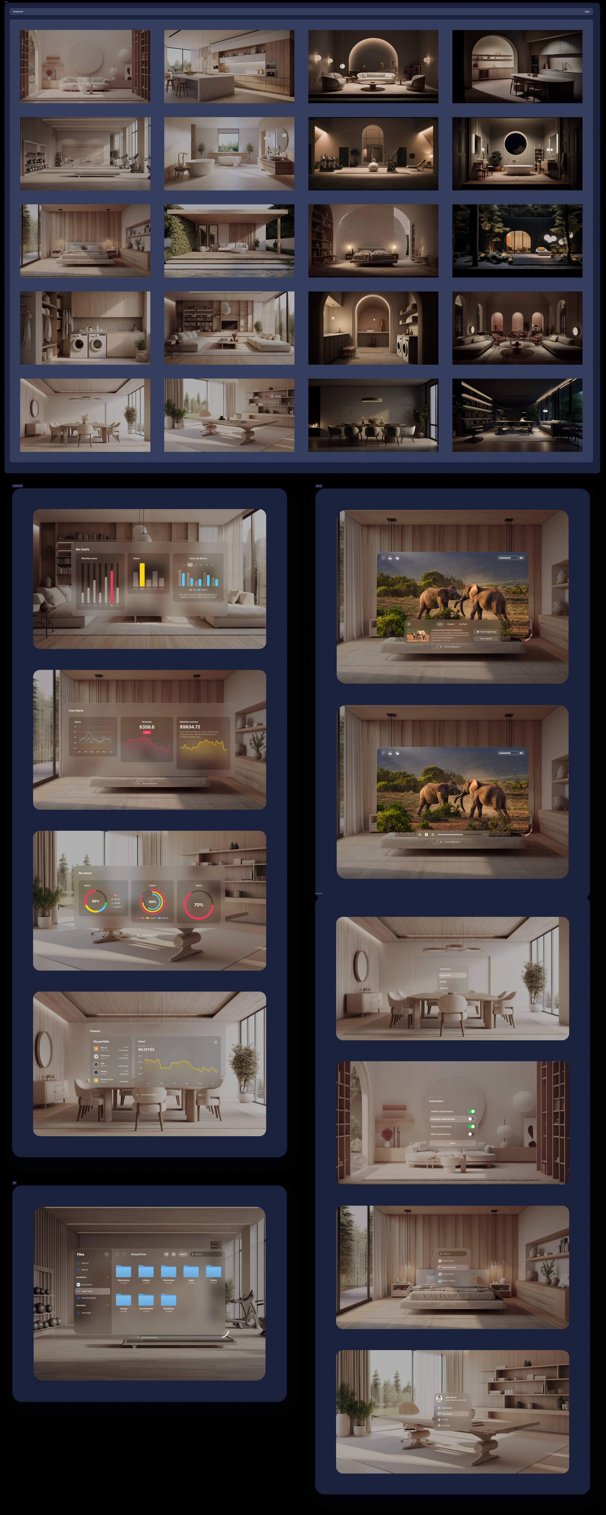 visionOS Figma UI Kit | BRIX Agency presentation image