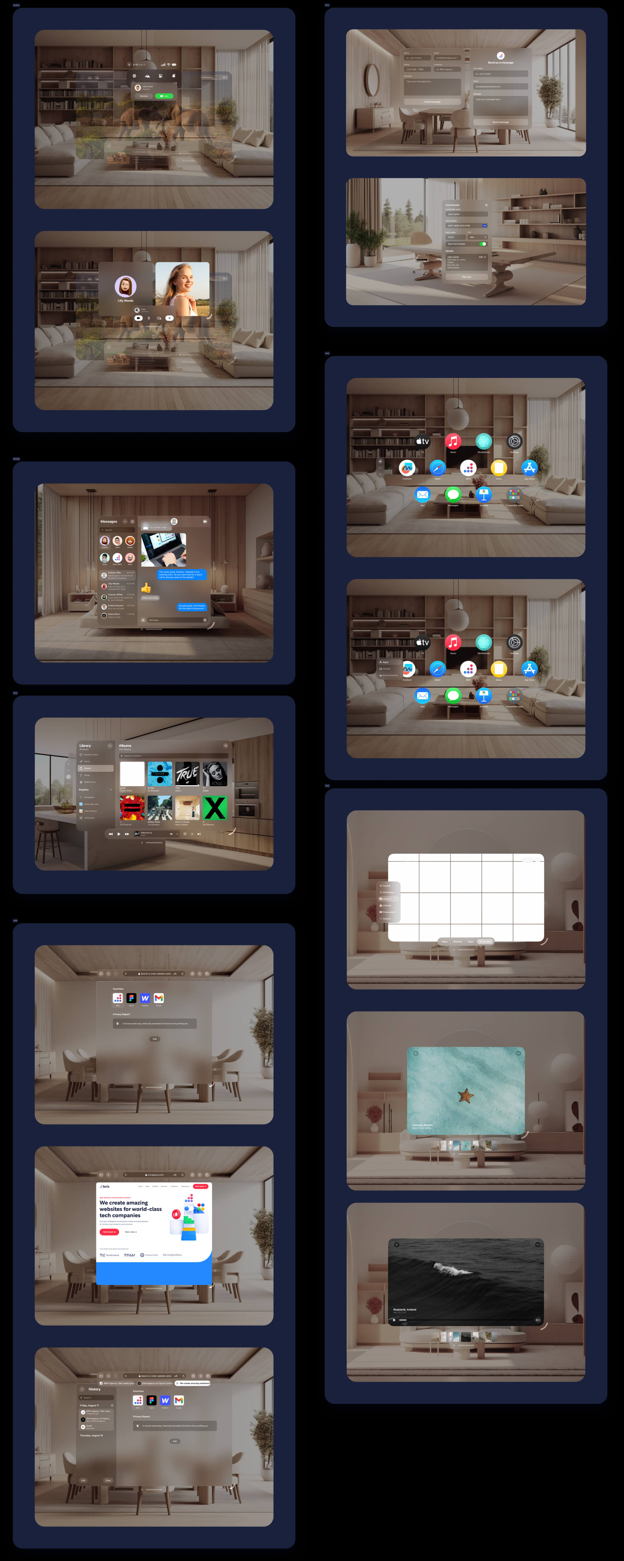 visionOS Figma UI Kit | BRIX Agency presentation image
