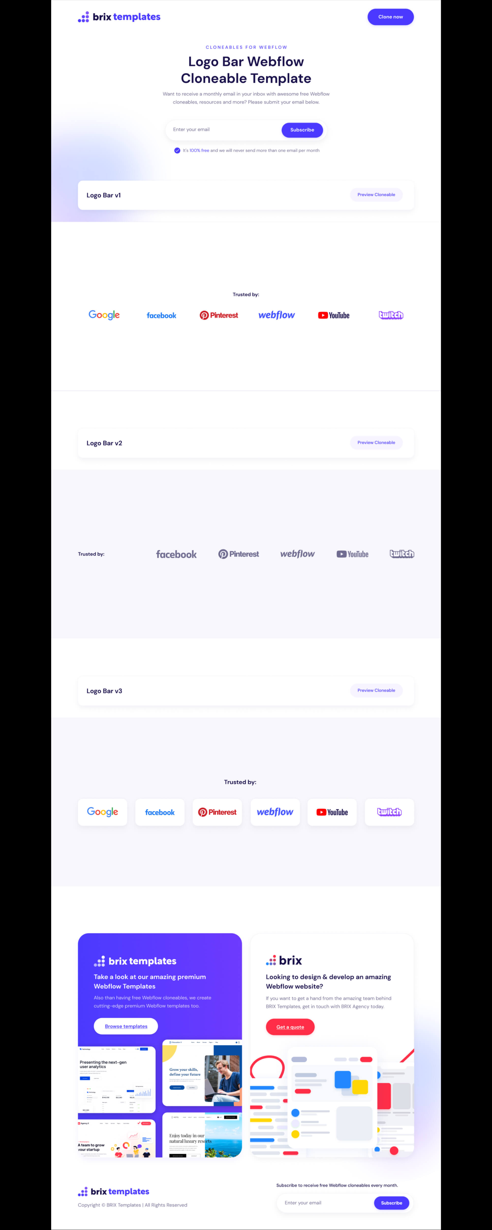 Website FAQ Accordions Figma Template | BRIX Templates presentation image