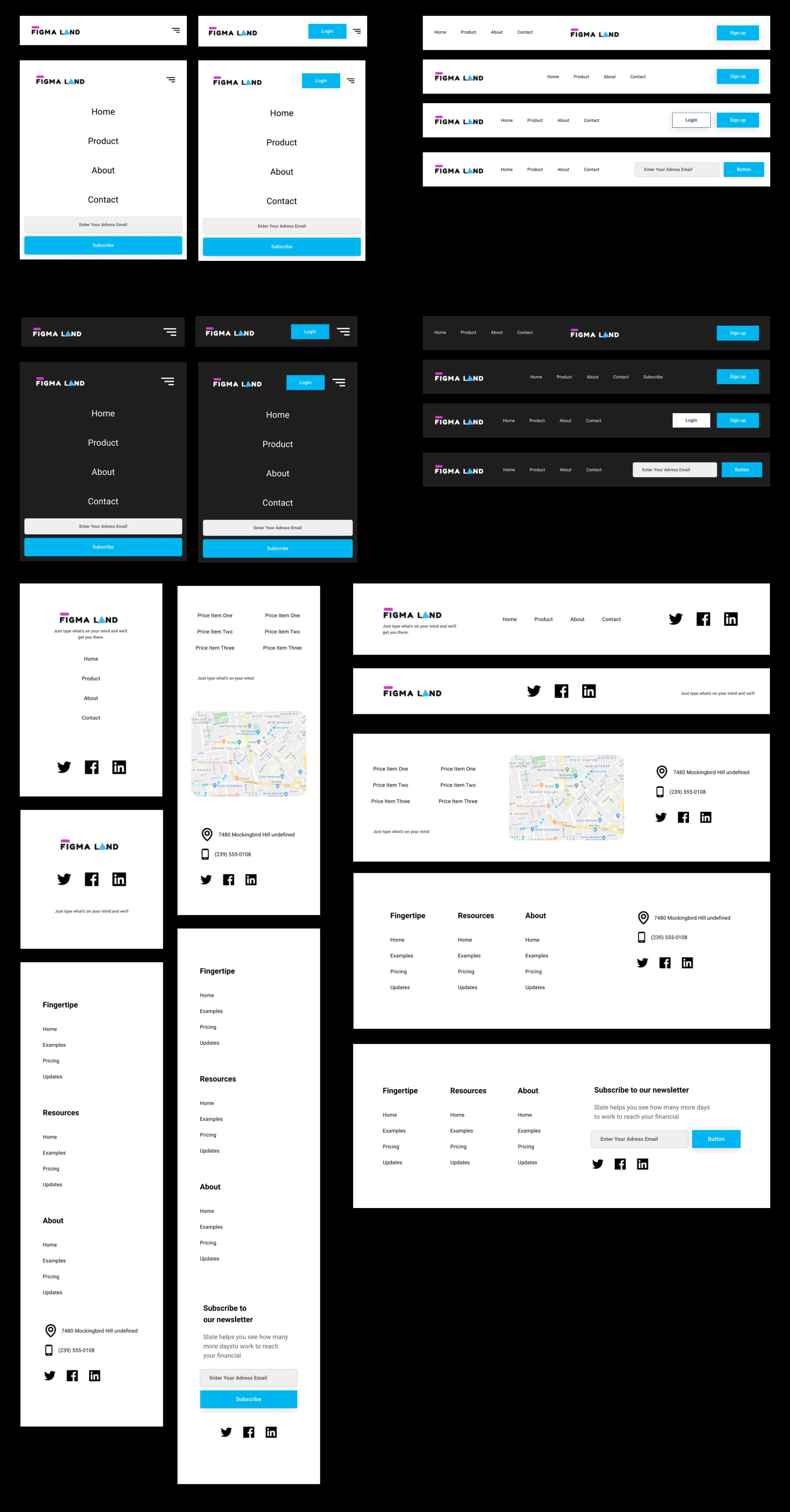 Figmaland - Premium UI Kit presentation image