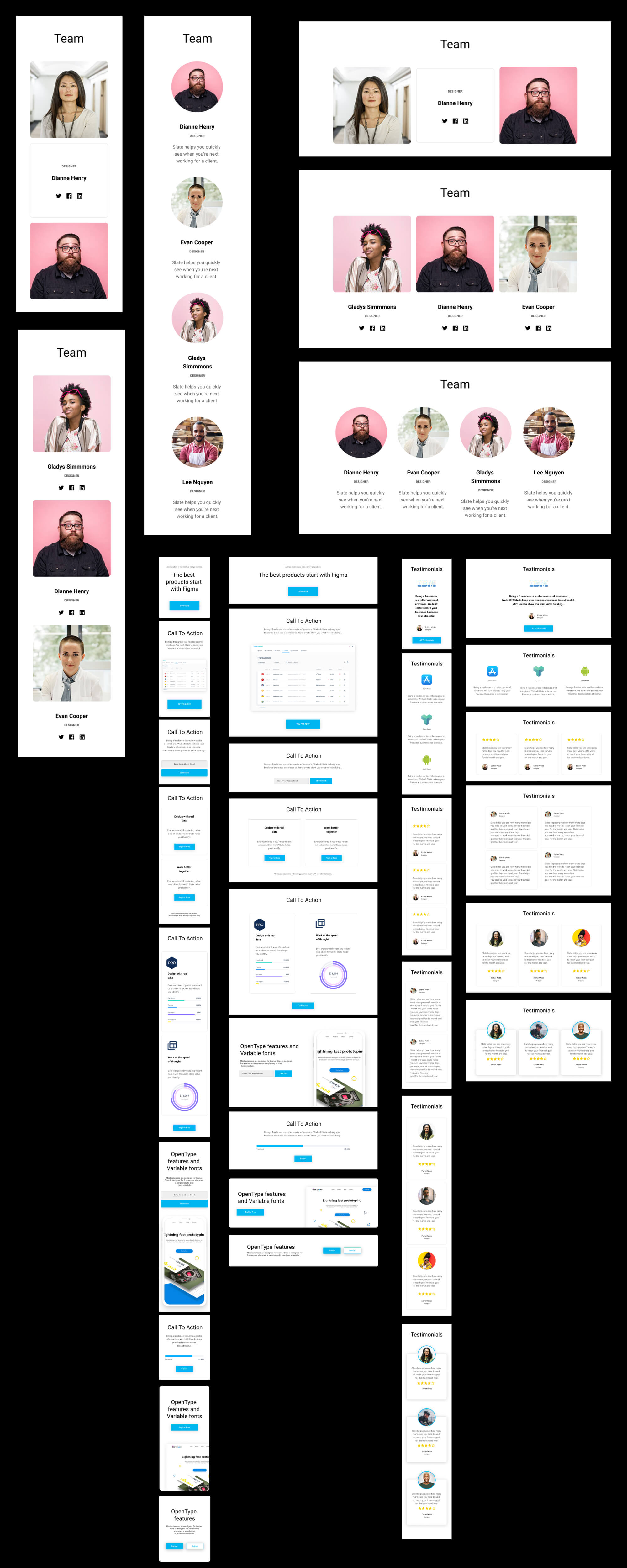 Figmaland - Premium UI Kit presentation image