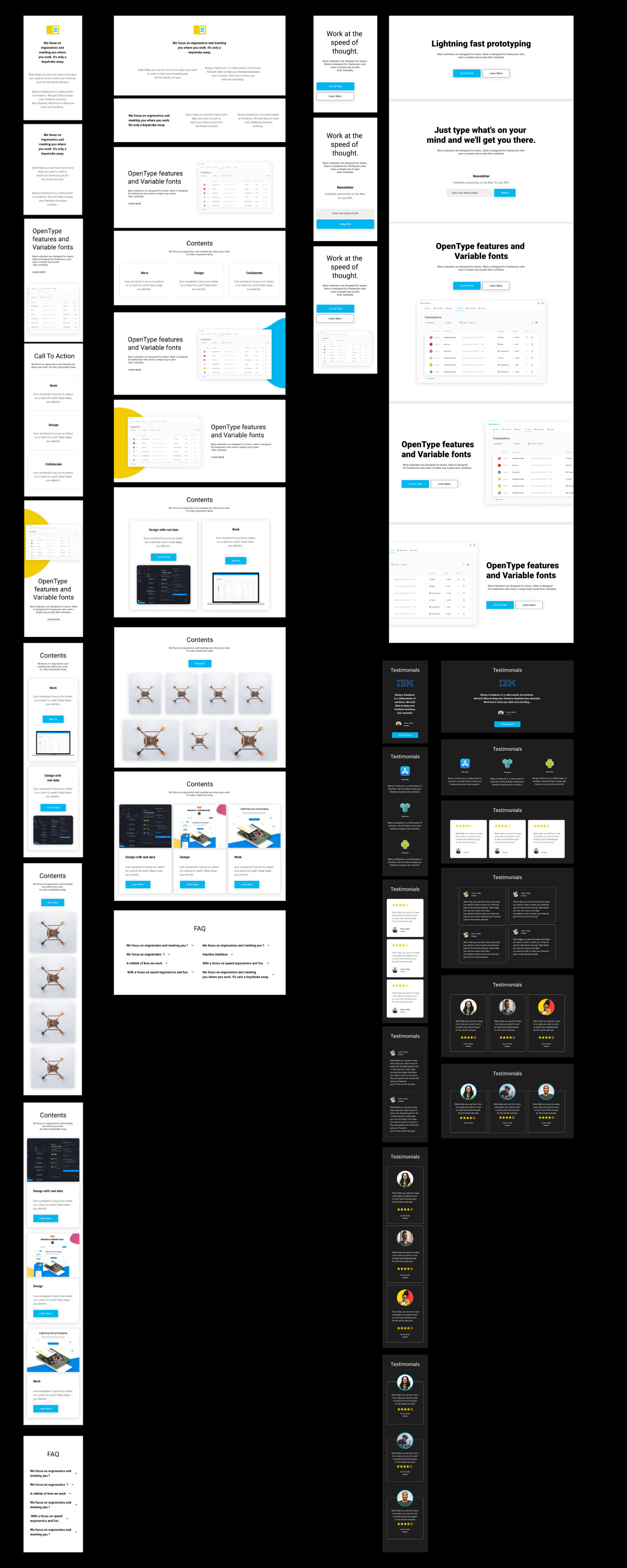 Figmaland - Premium UI Kit presentation image