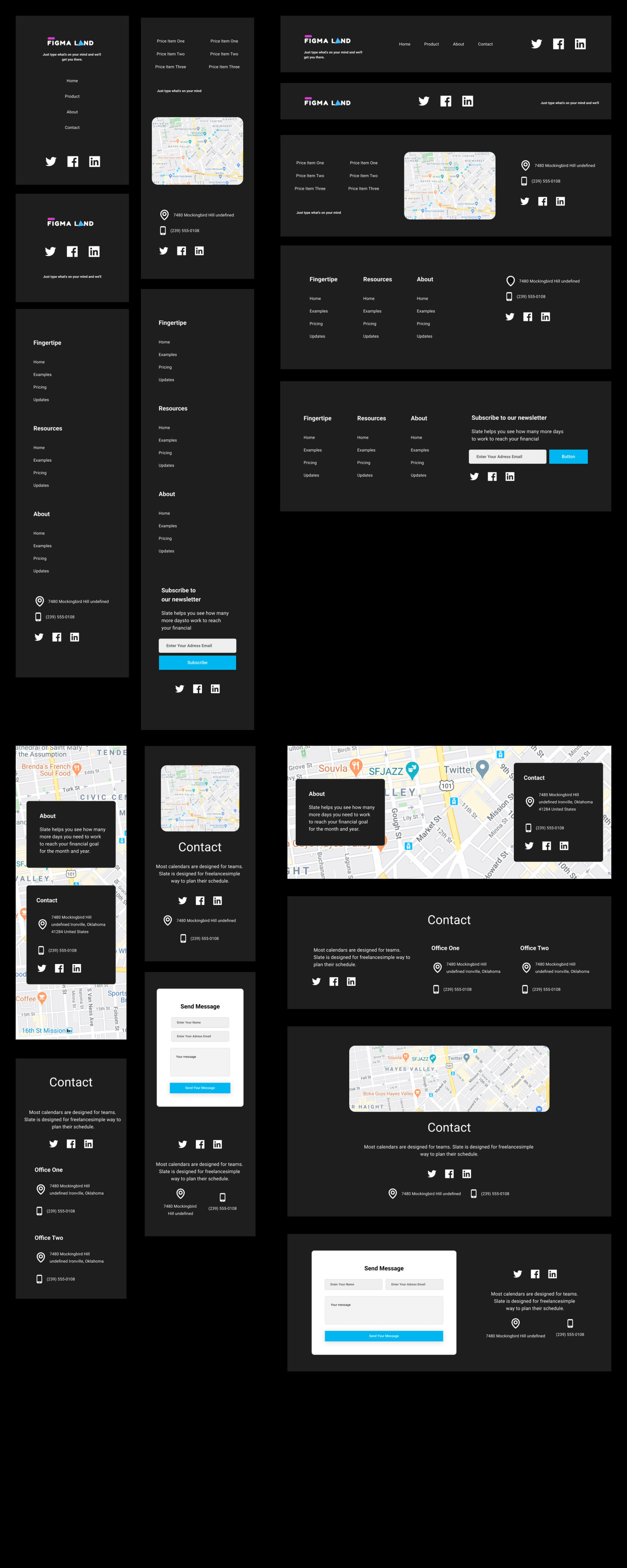 Figmaland - Premium UI Kit presentation image