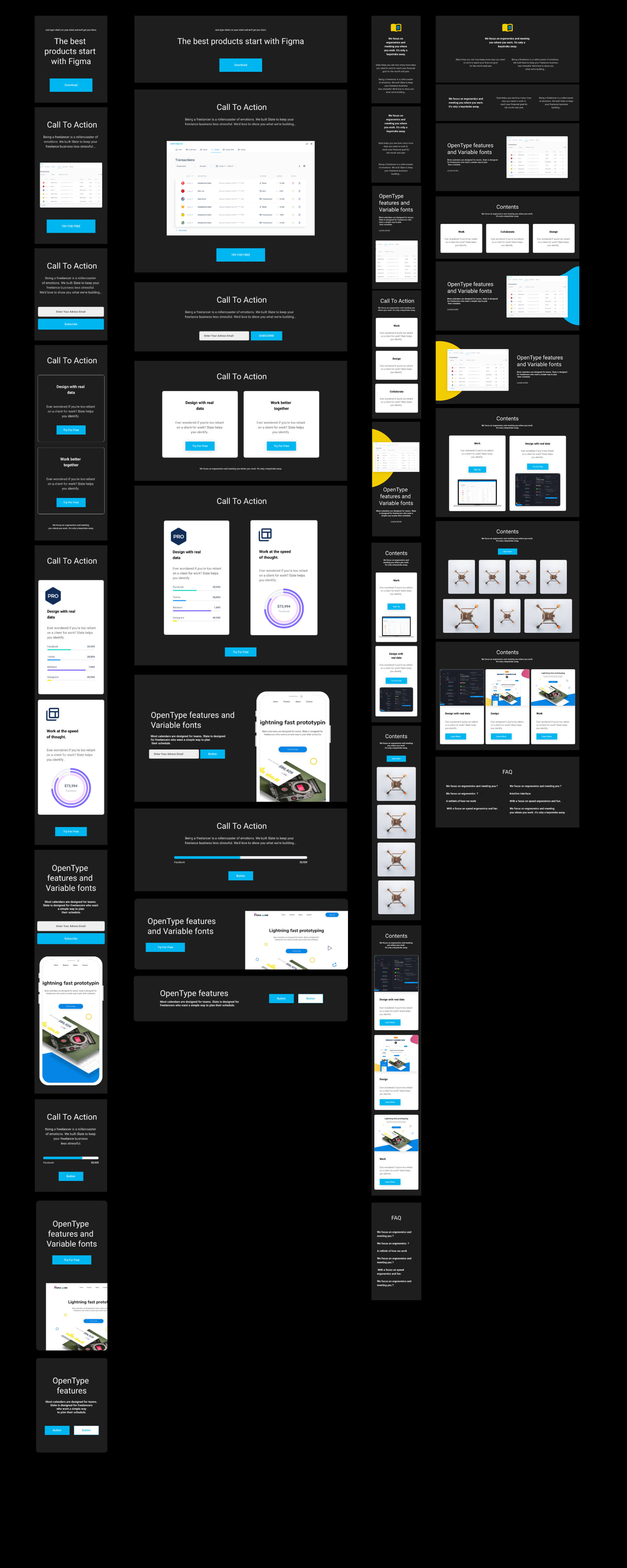 Figmaland - Premium UI Kit presentation image