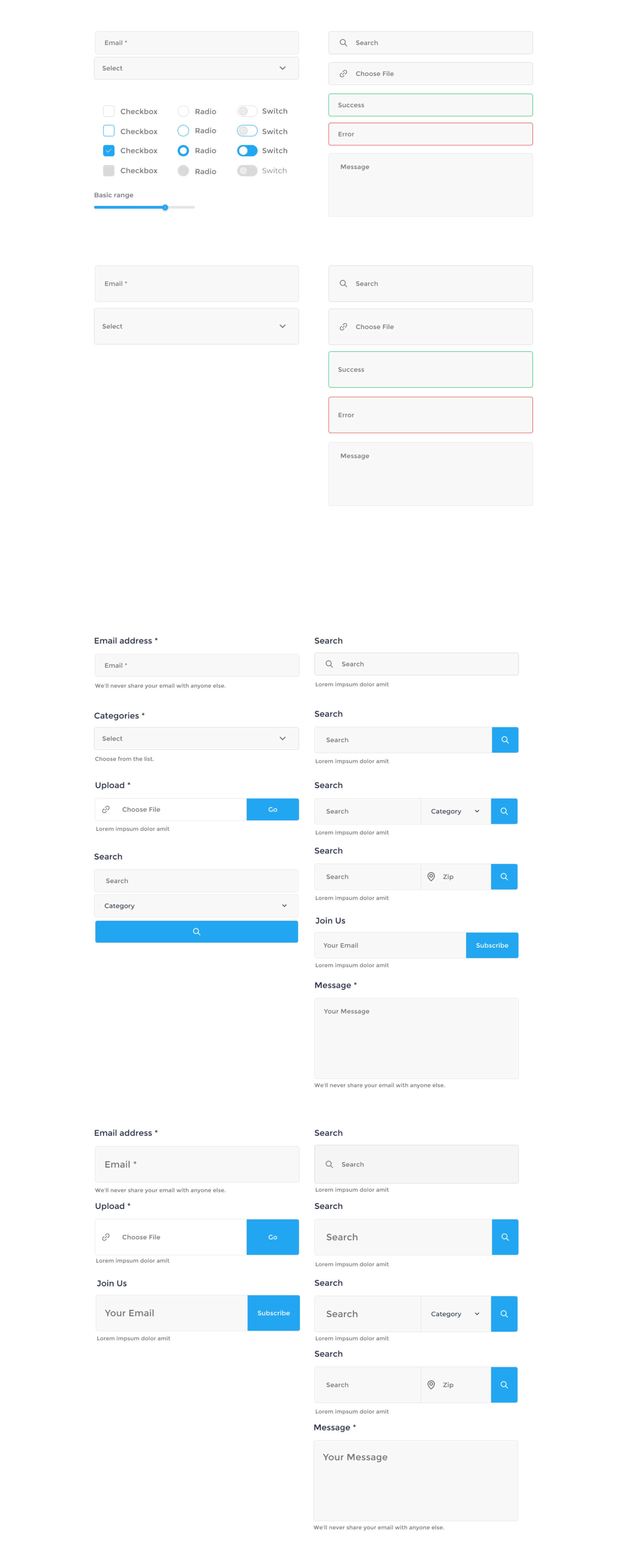 Essential UI - Figma Ui Kit presentation image