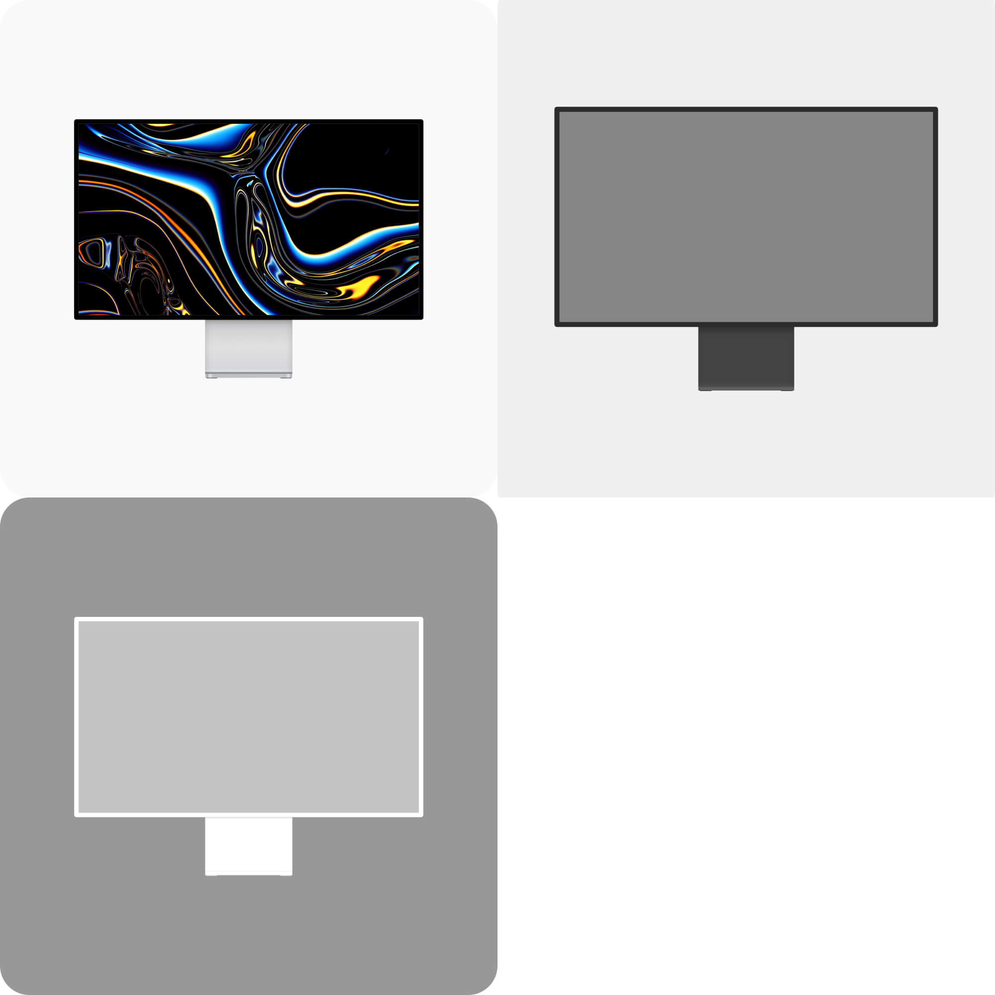 Apple Pro Display XDR Free Mockups | BRIX Templates presentation image