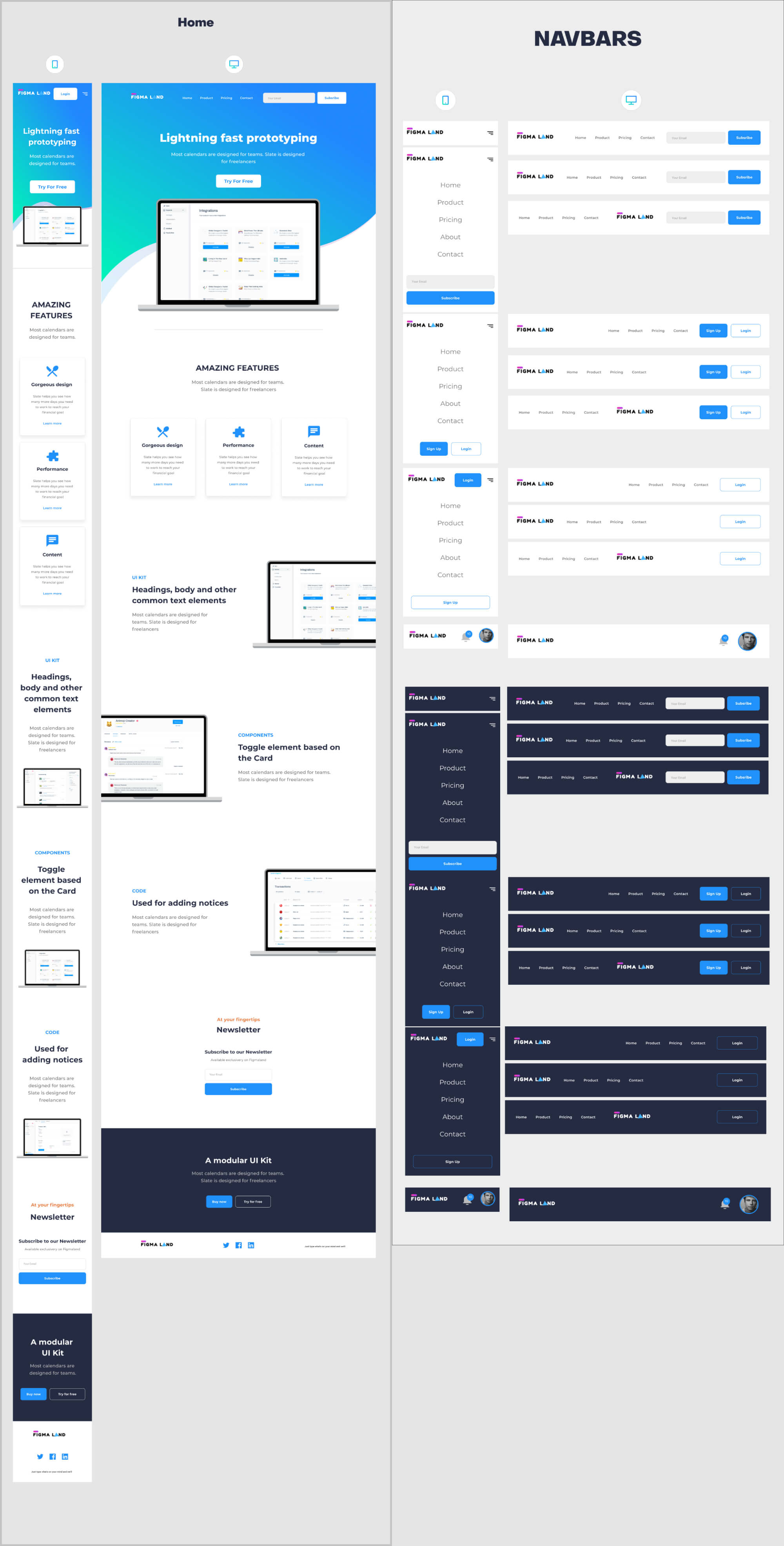 Ui Max - Create a complete website faster presentation image