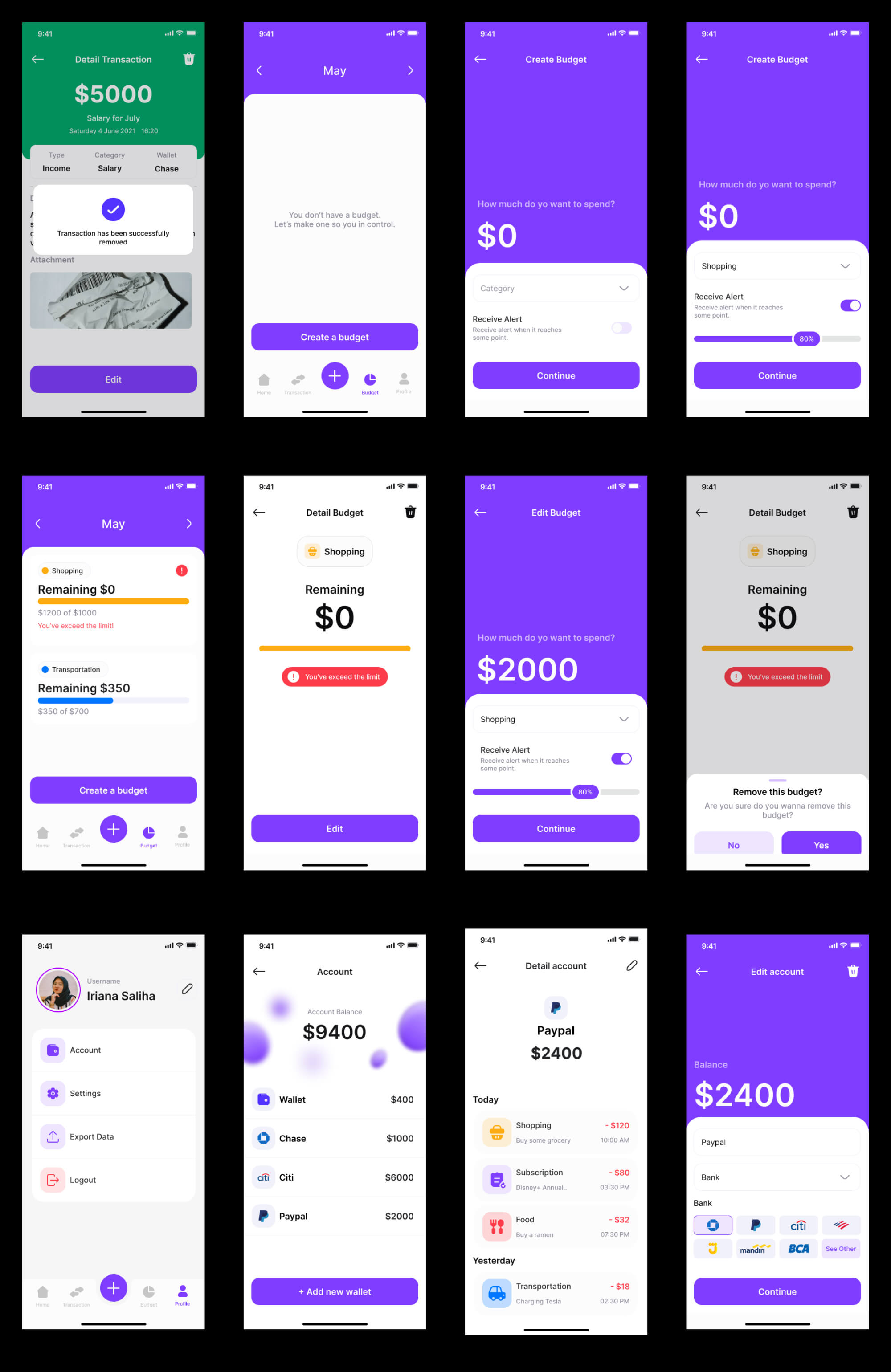 Montra - Expense Tracker UI Kit presentation image