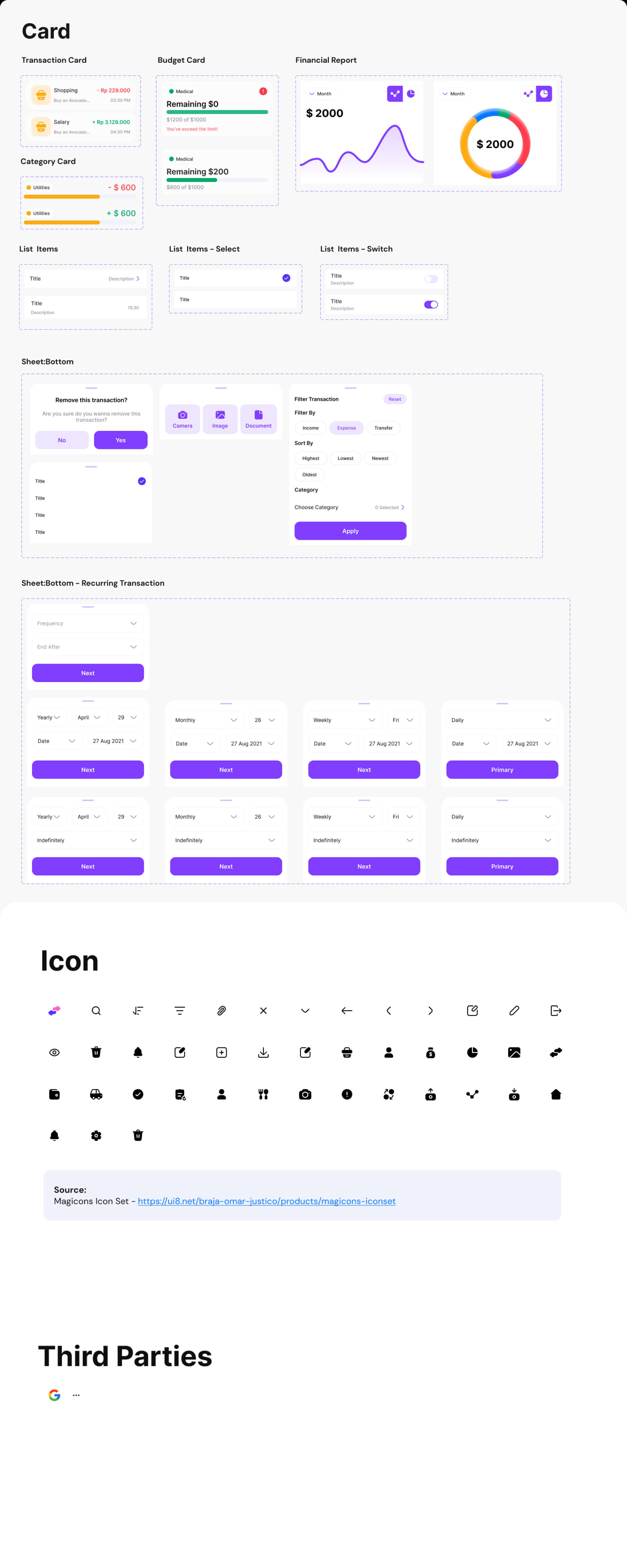 Montra - Expense Tracker UI Kit presentation image