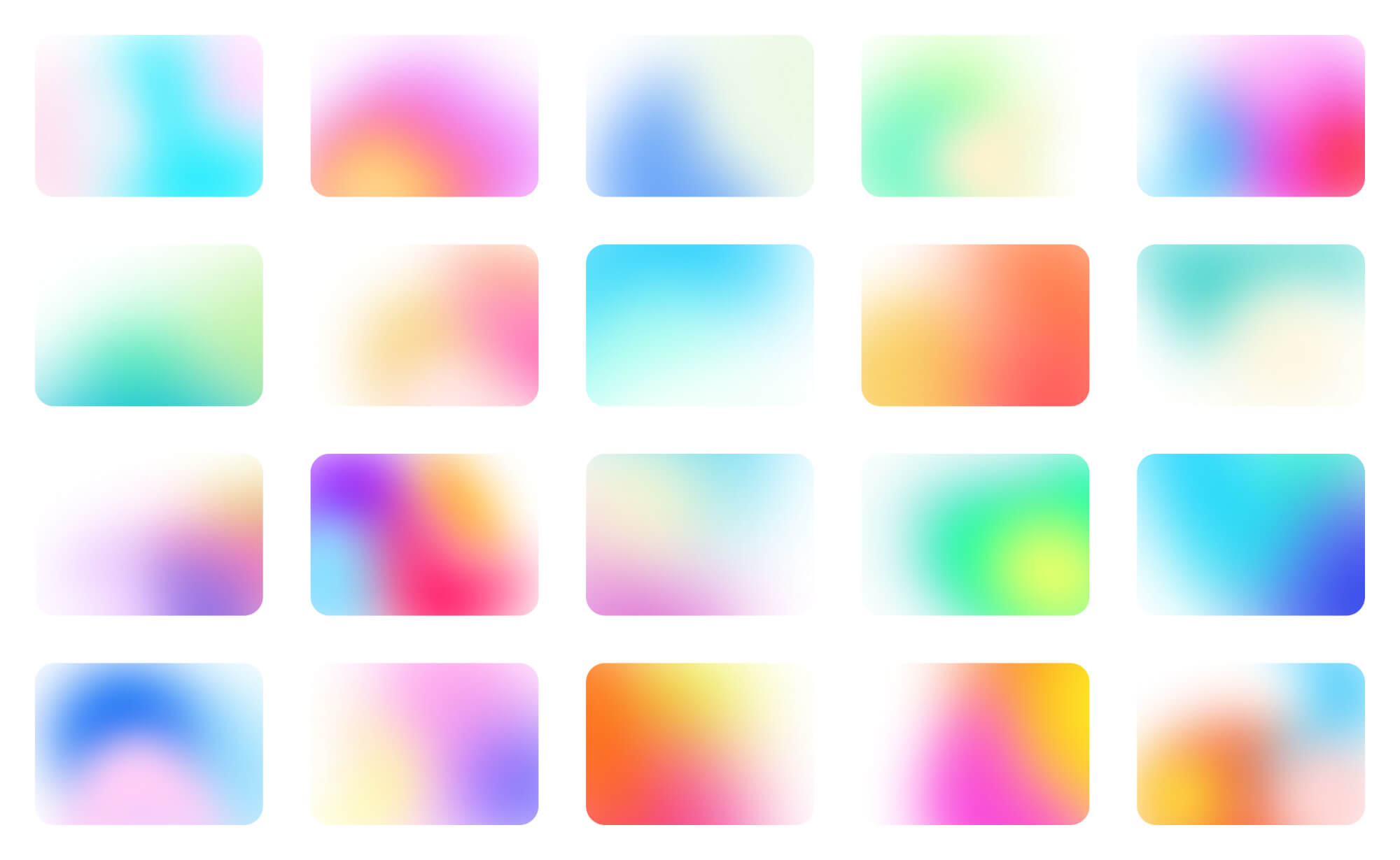 Light Mesh Holographic Gradients | BRIX Templates presentation image