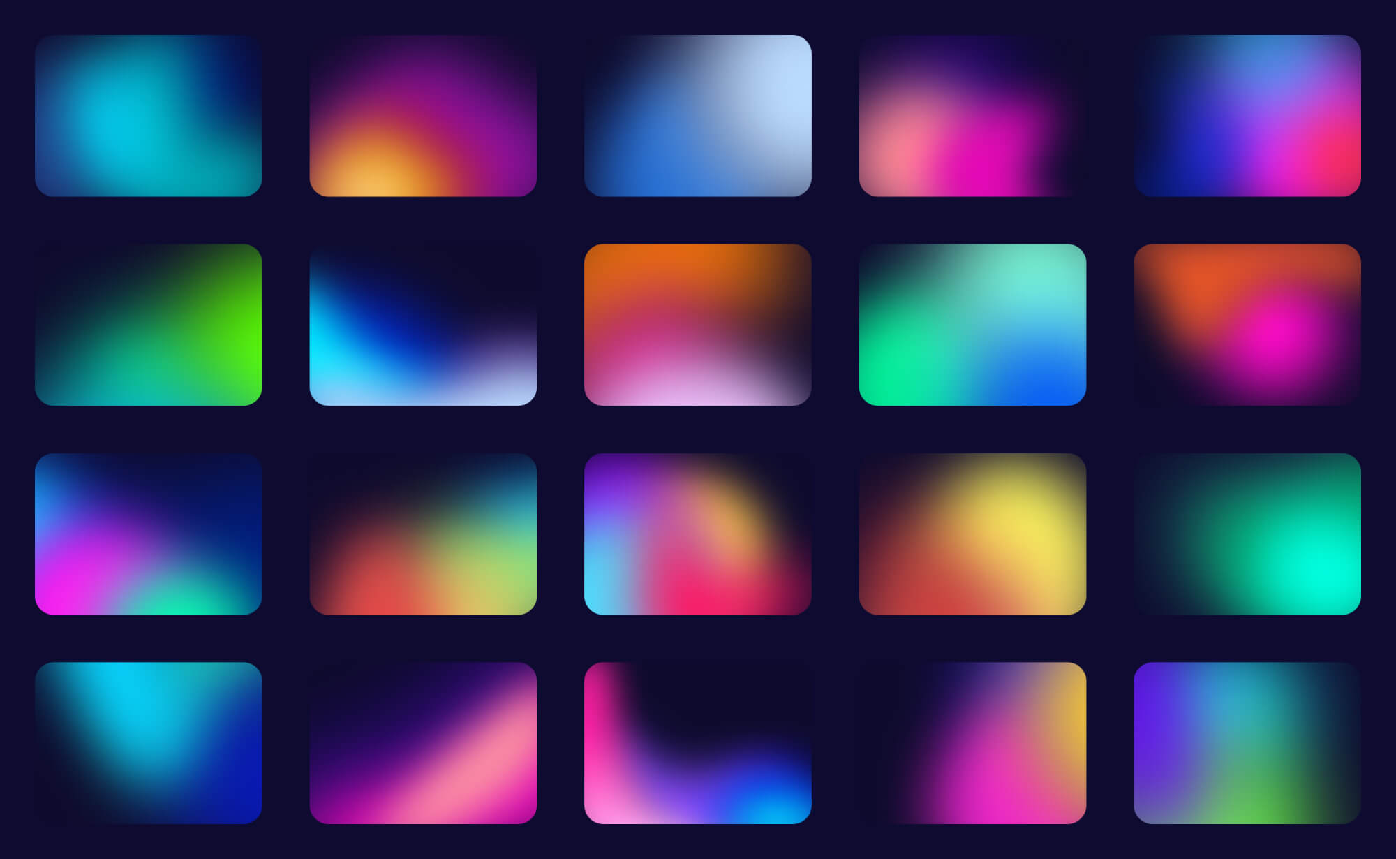 Dark Mesh Holographic Gradients | BRIX Templates presentation image