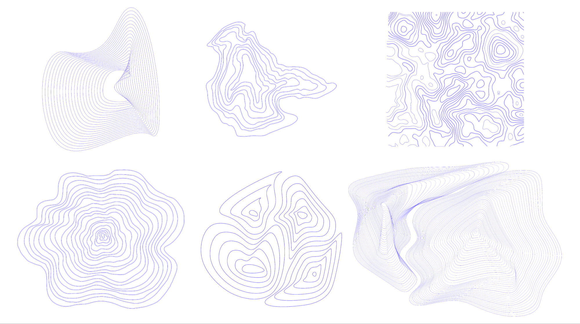 Topographic Lines & Patterns | BRIX Templates presentation image