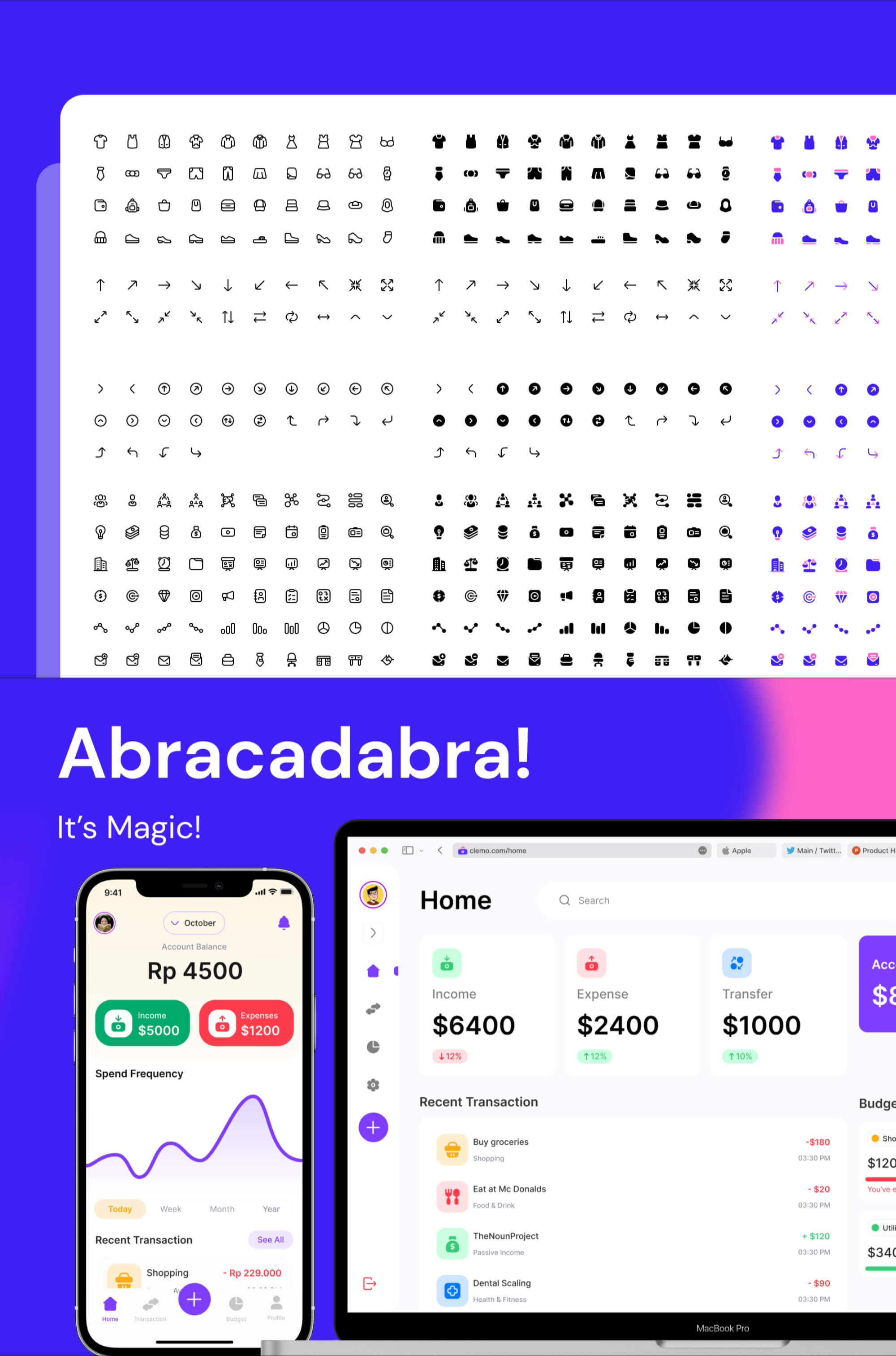 Magicons Iconset - Free 126 Icons (Demo) presentation image