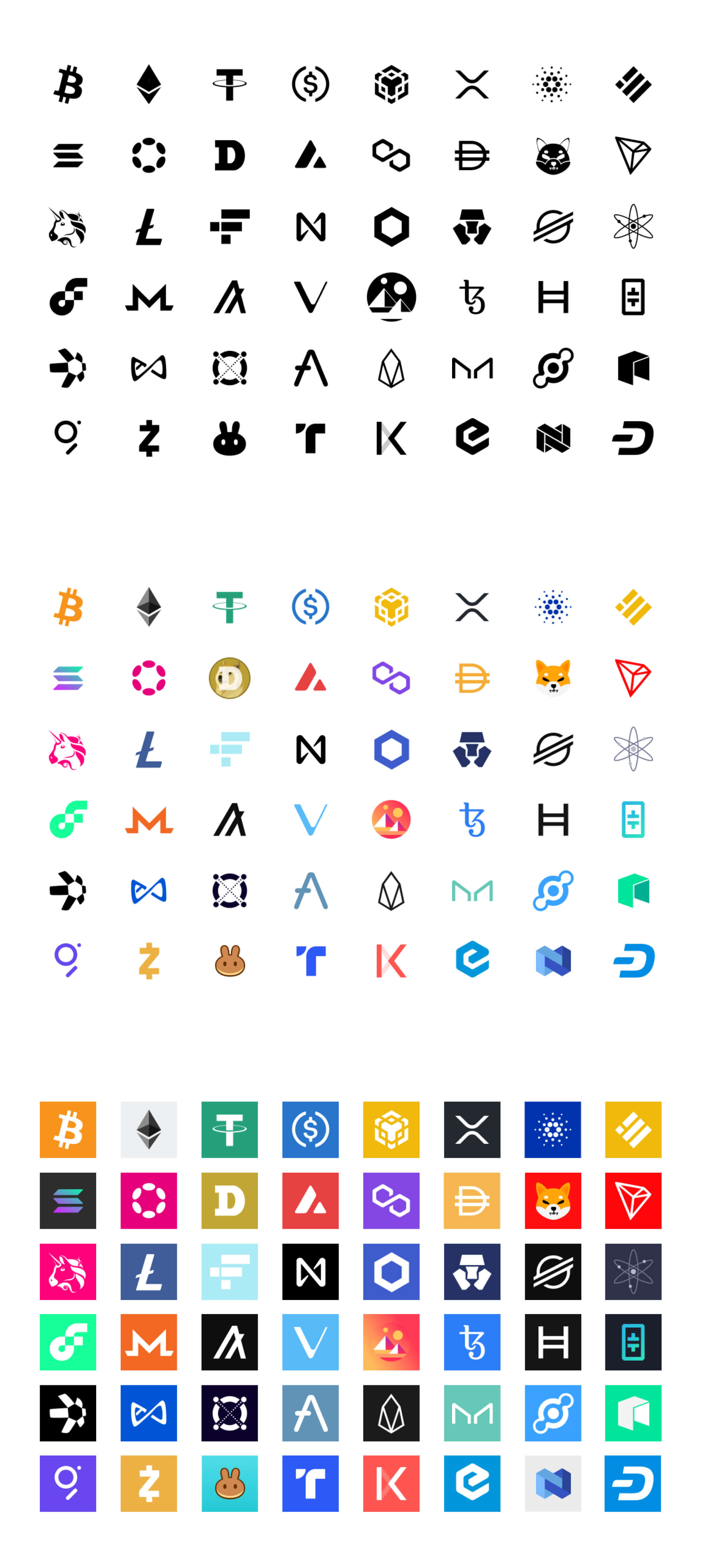 50+ Crypto Logos | BRIX Templates presentation image