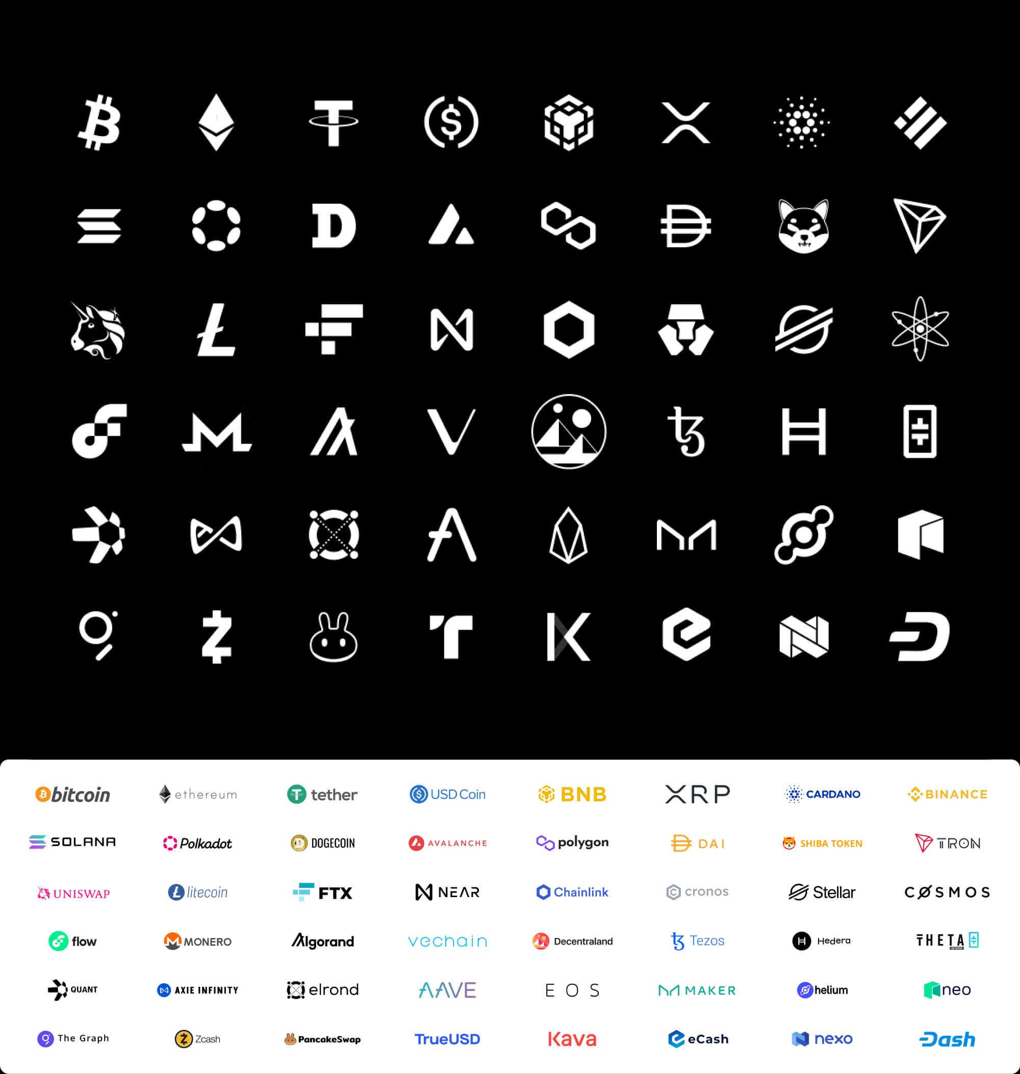 50+ Crypto Logos | BRIX Templates presentation image