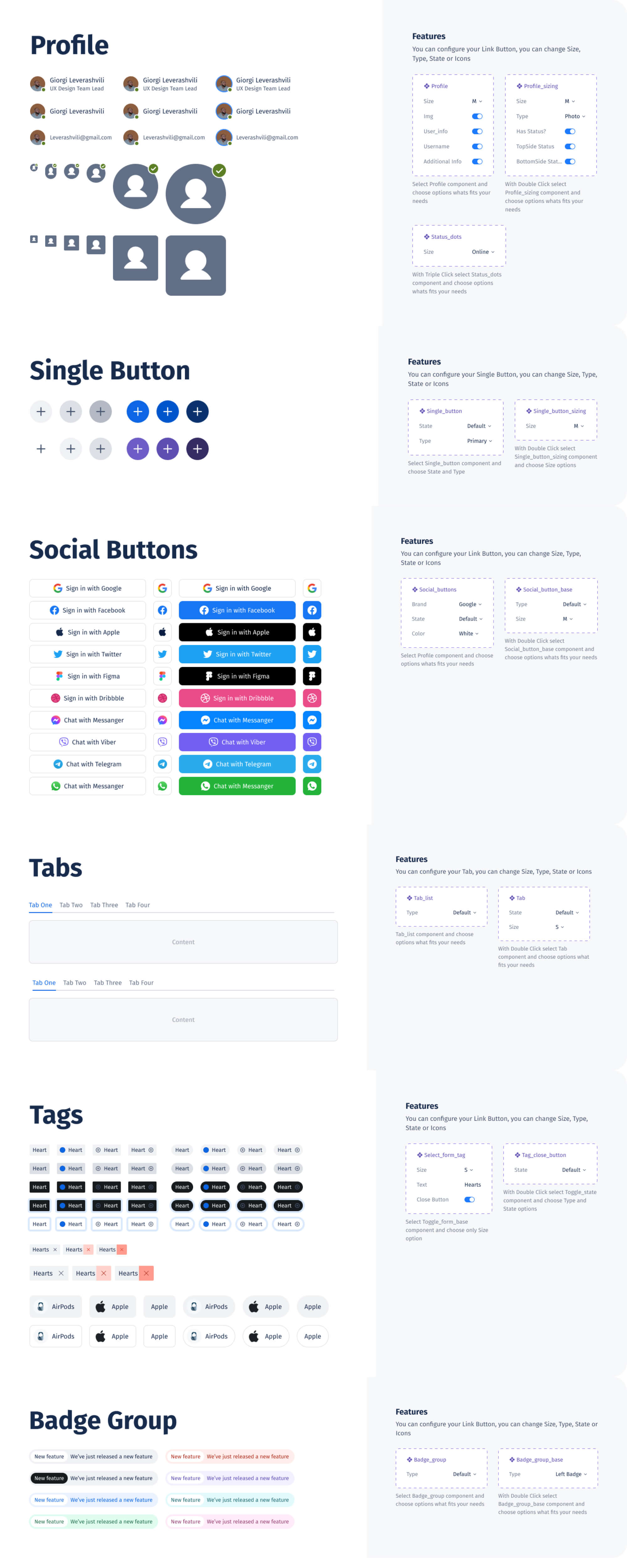Get UI - FREE Figma UI kit and design system / 0.8 presentation image