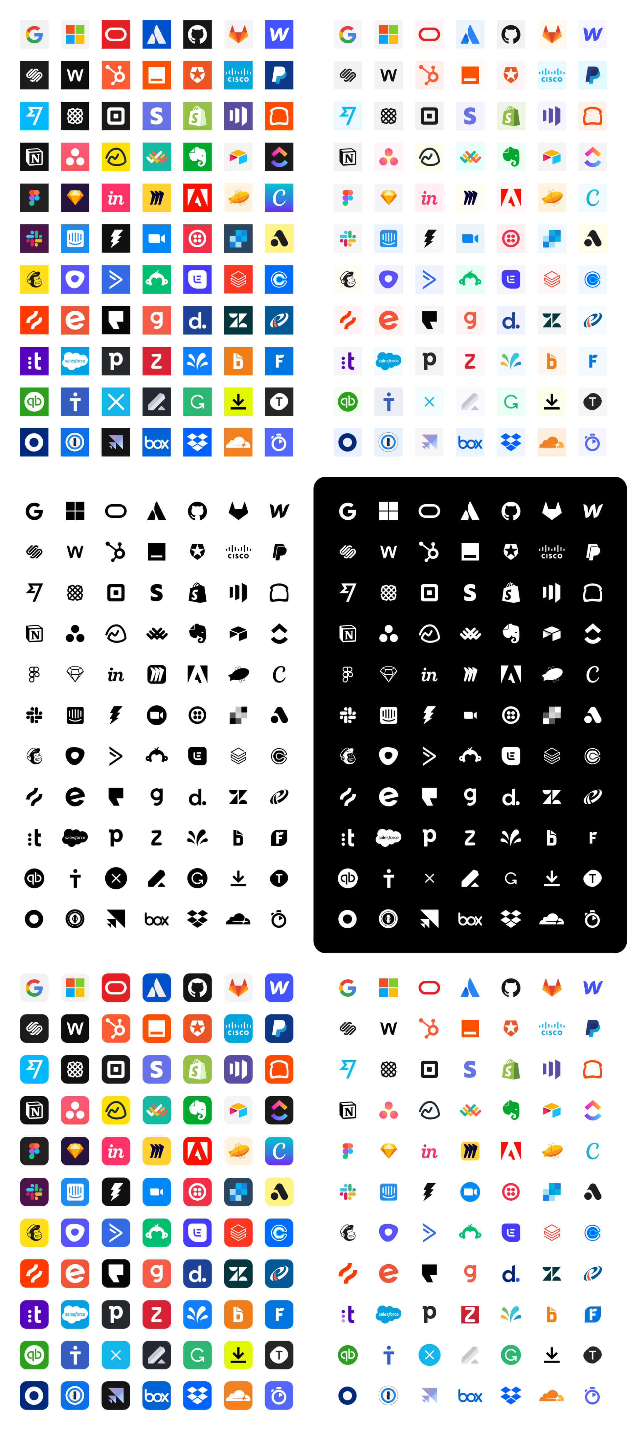 70+ Tech Brands Logos | BRIX Templates presentation image