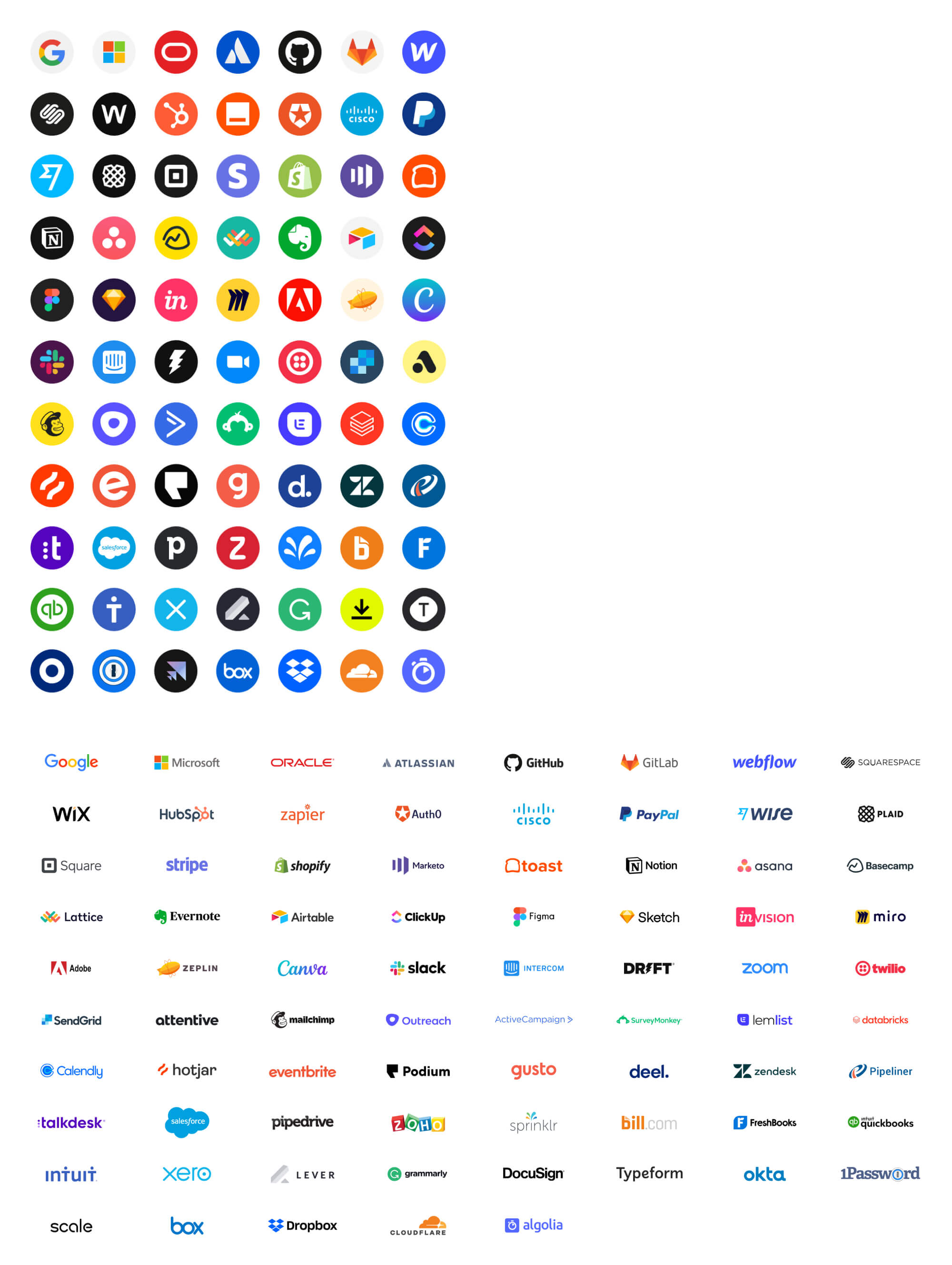 70+ Tech Brands Logos | BRIX Templates presentation image