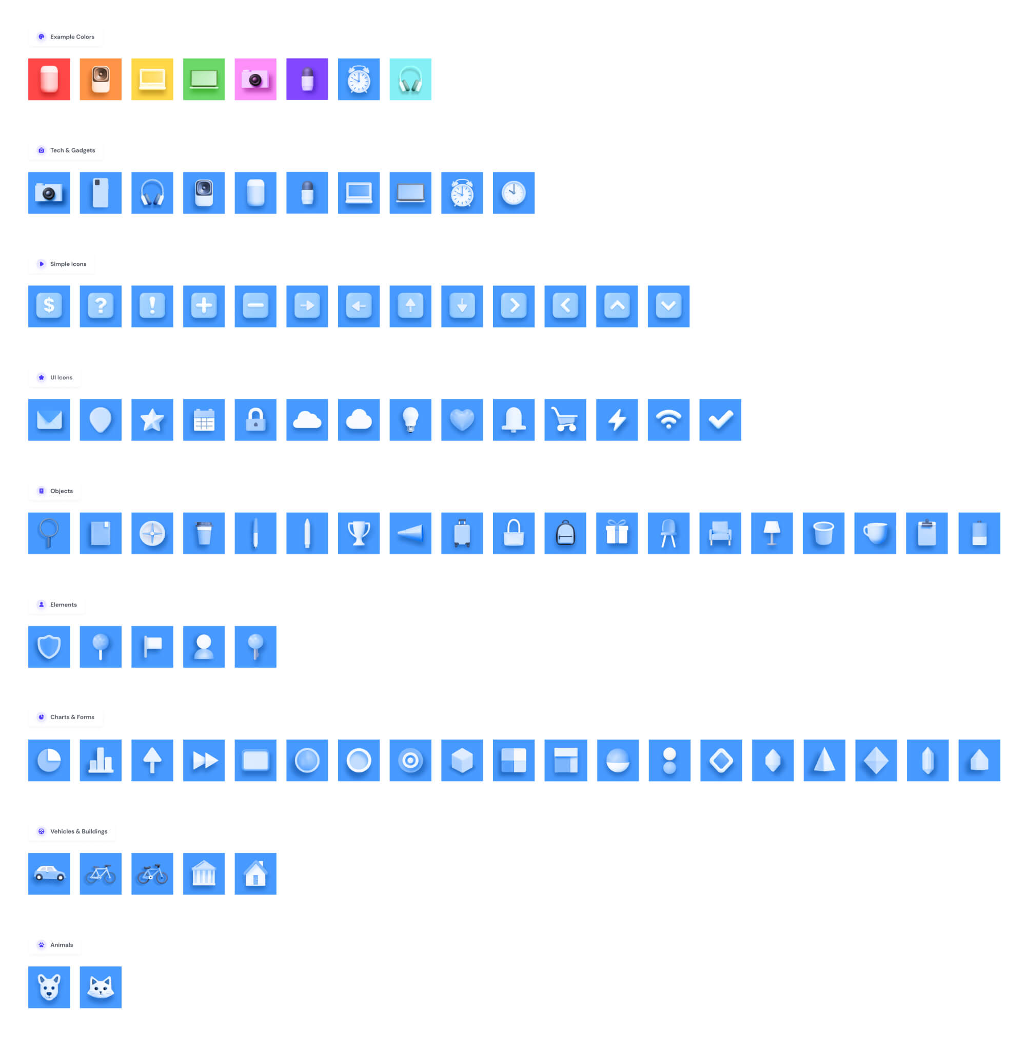 3D Icon Set | BRIX Templates presentation image