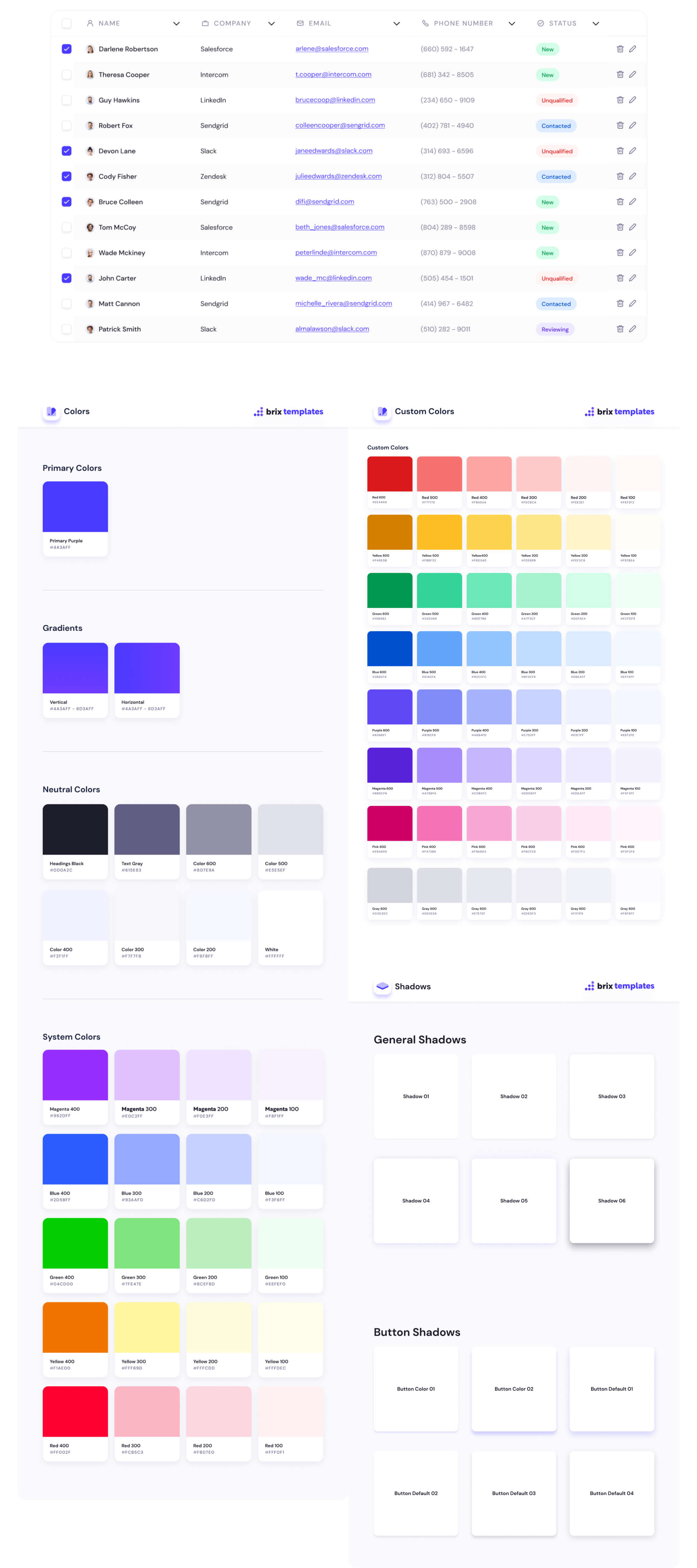 Auto Layout Table | BRIX Templates presentation image