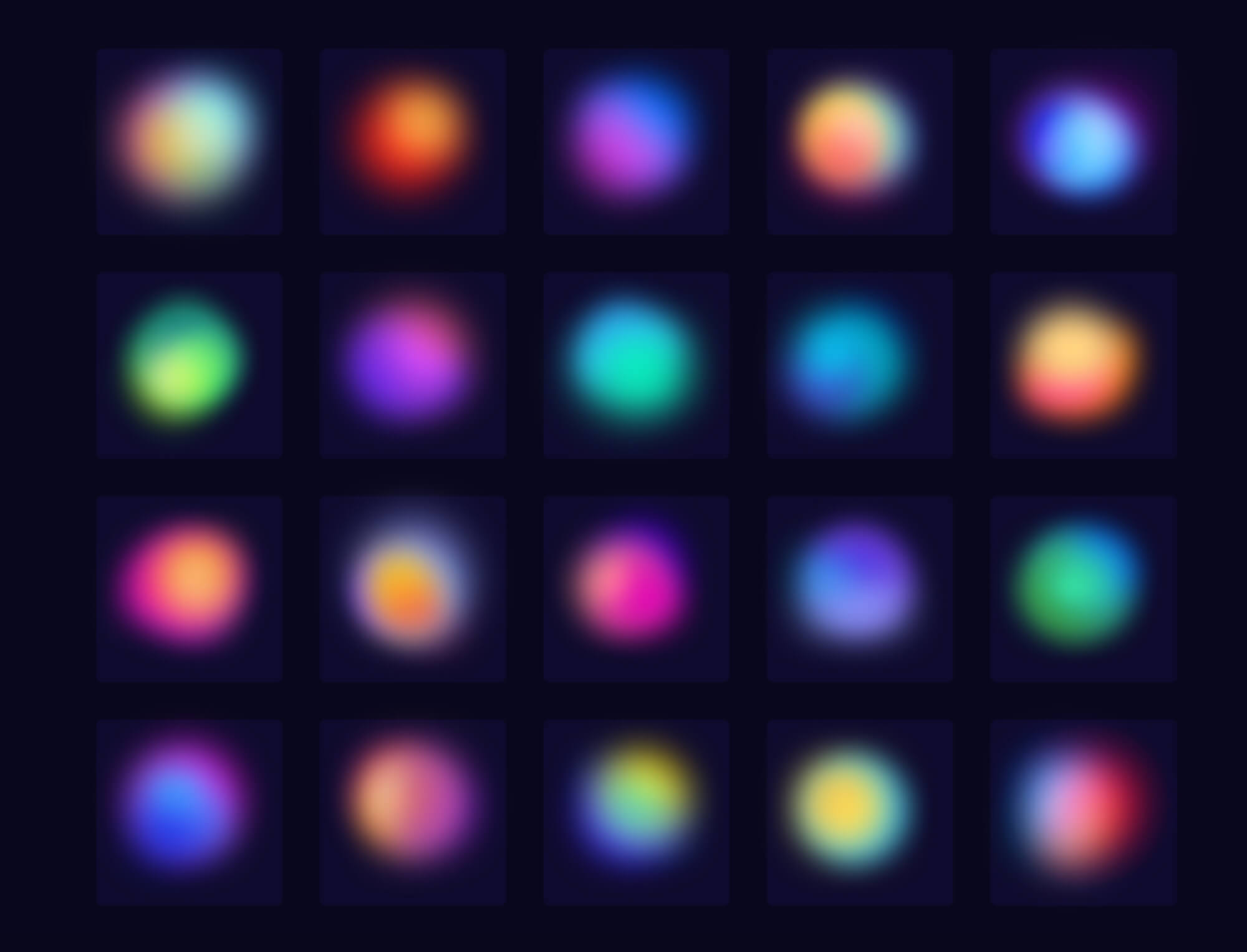 Dark Mode Mesh Gradient Blobs | BRIX Templates presentation image