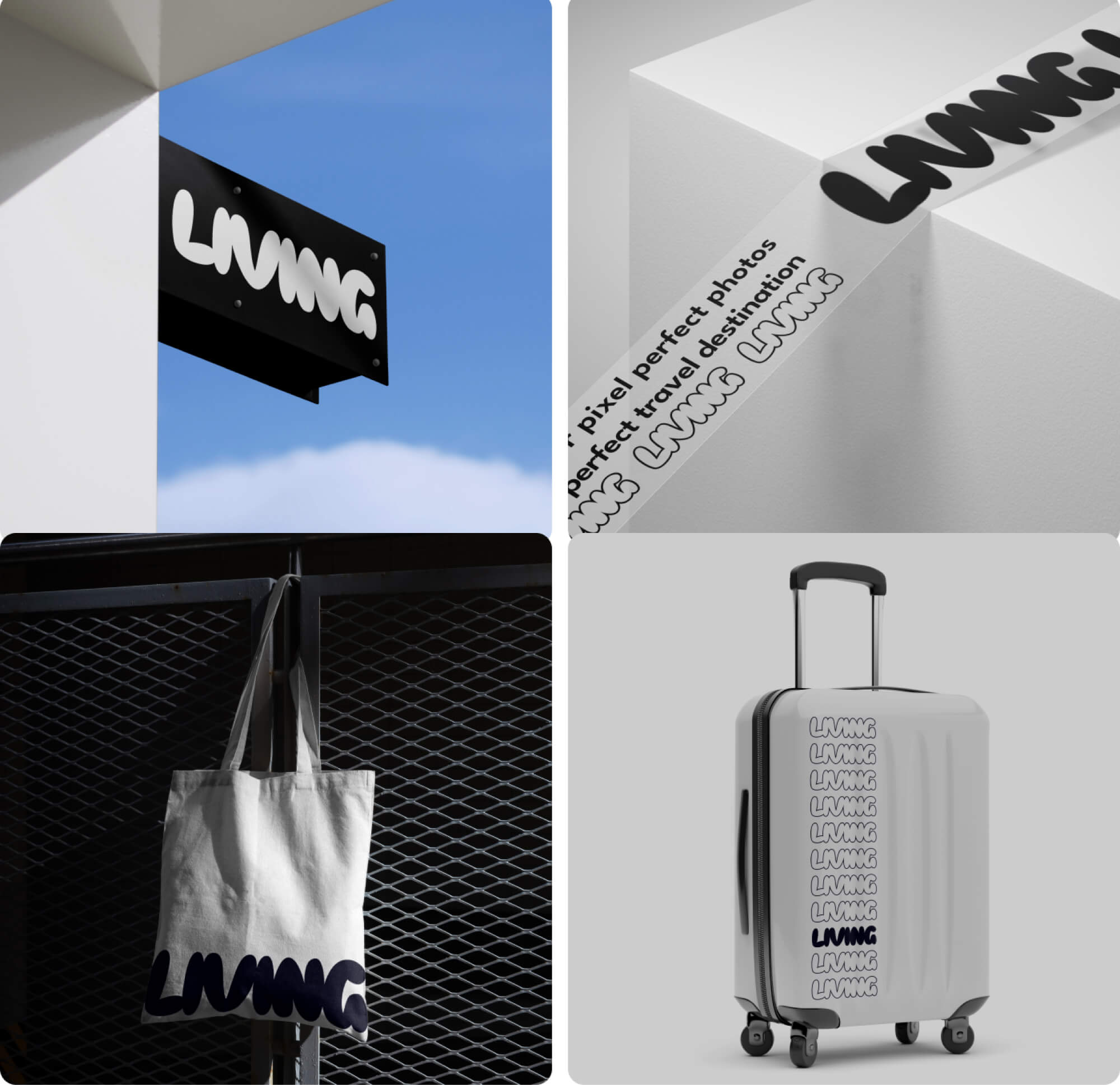 Living - Free Travel App UI Kit + Wireframes (Demo) presentation image