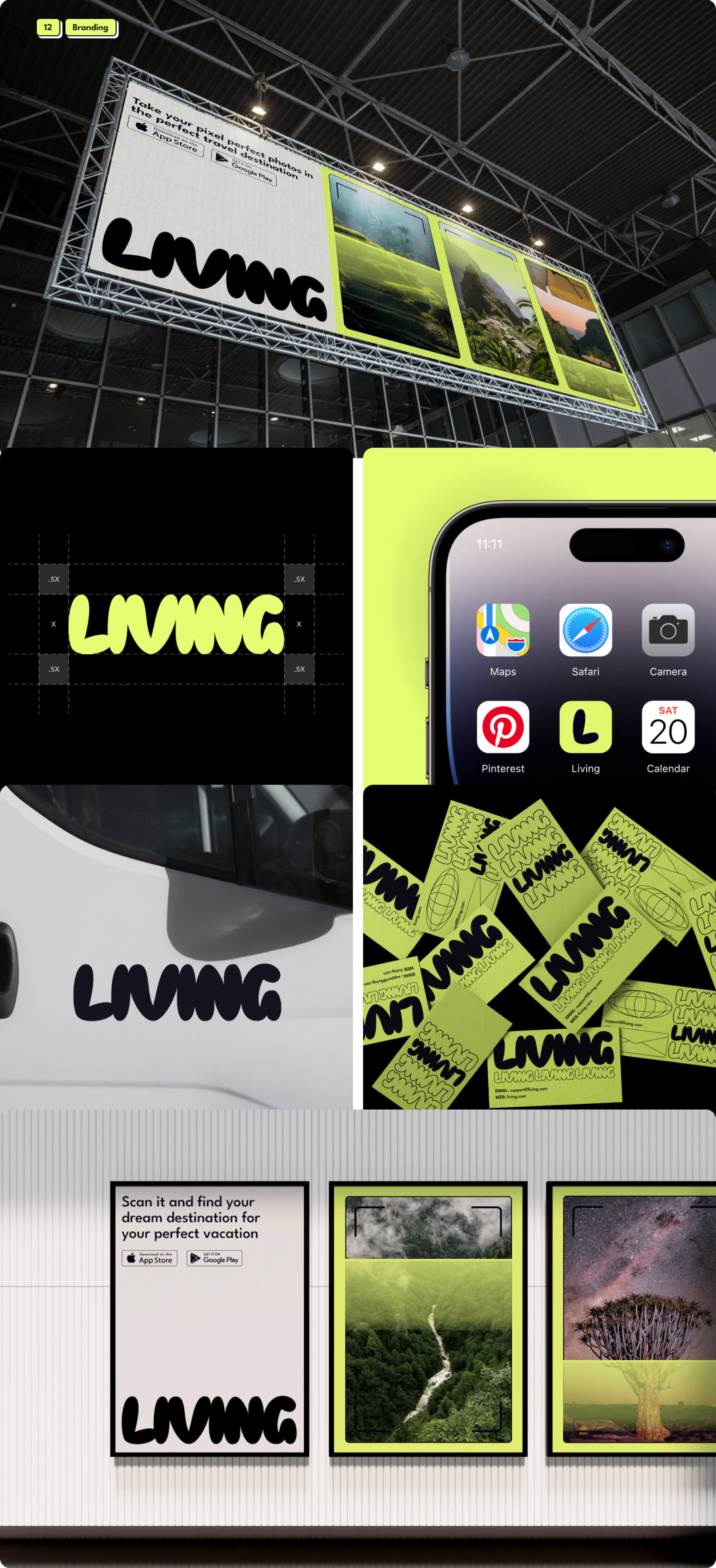 Living - Free Travel App UI Kit + Wireframes (Demo) presentation image