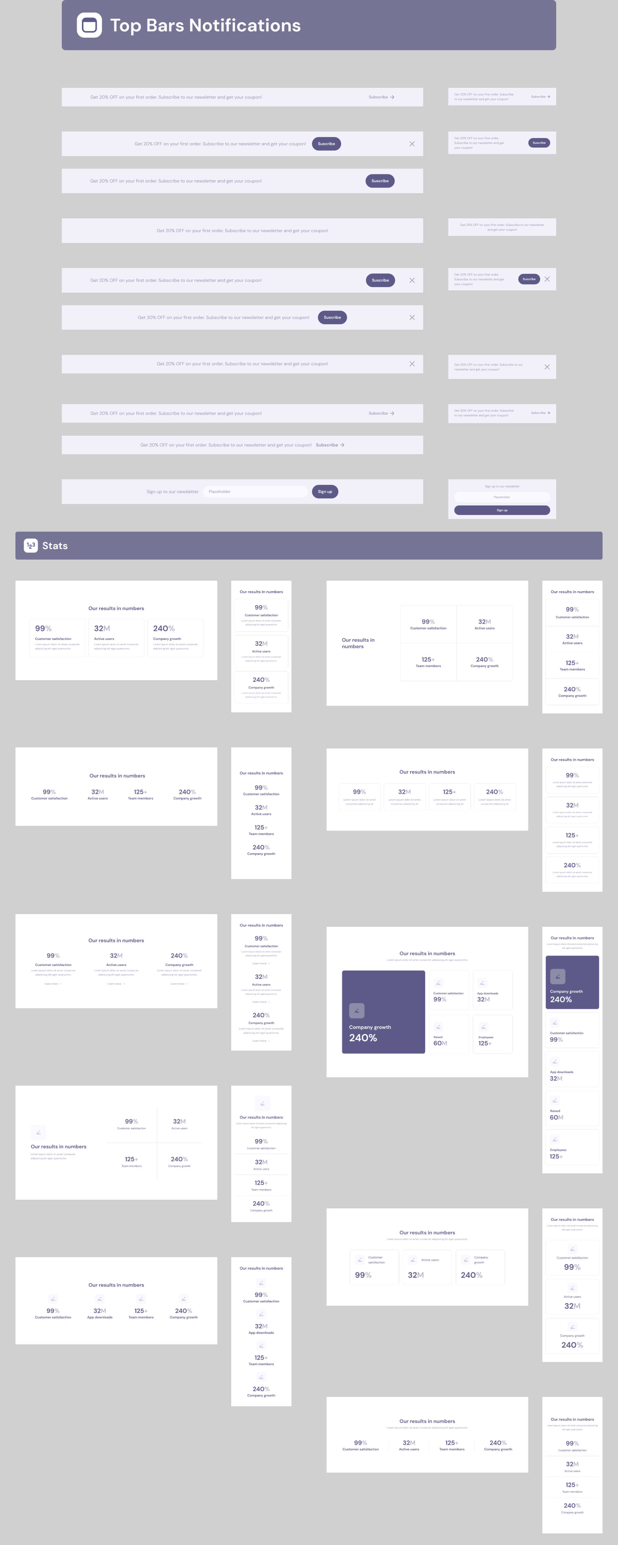 Website Wireframes UI Kit | BRIX Templates presentation image