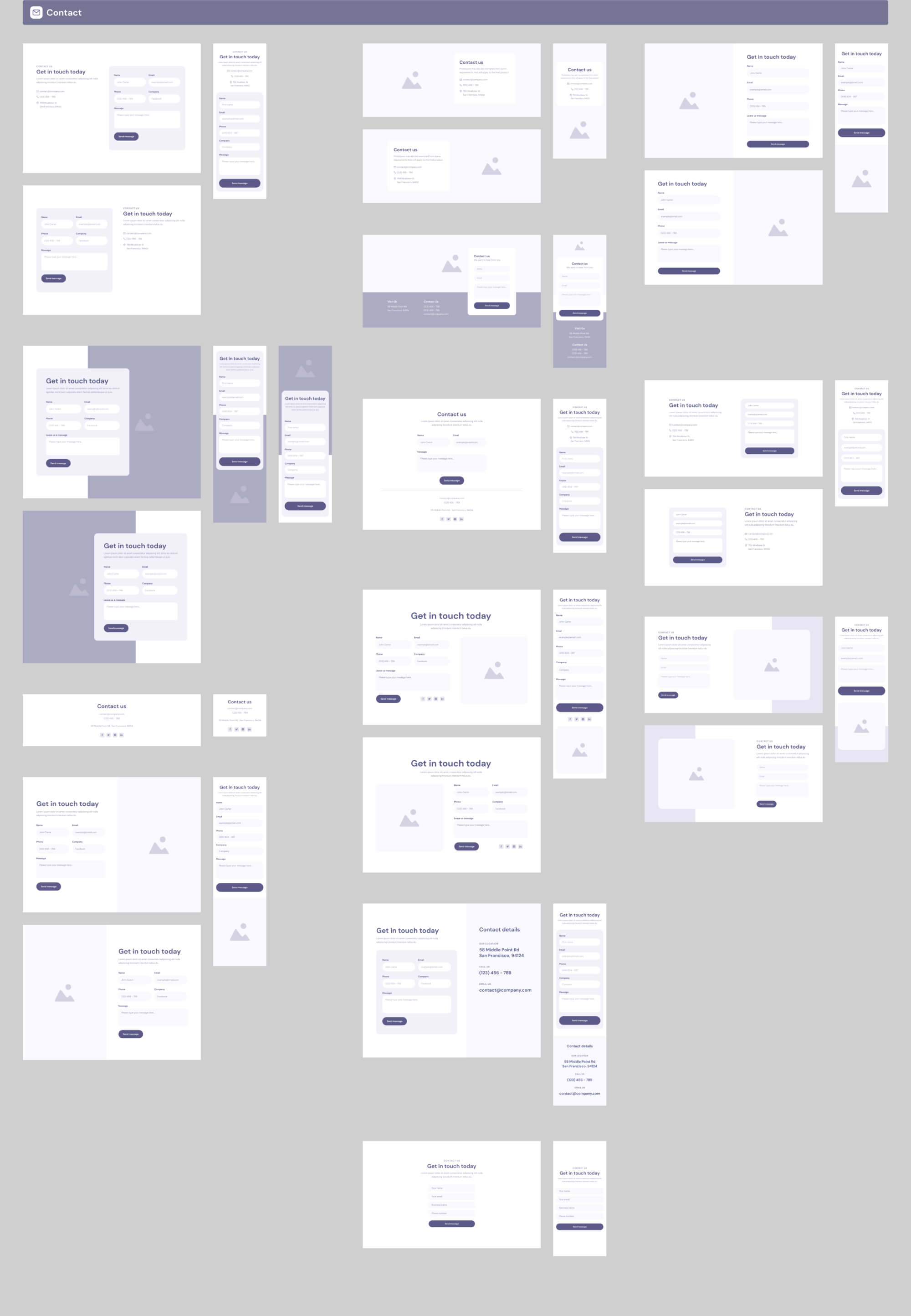 Website Wireframes UI Kit | BRIX Templates presentation image