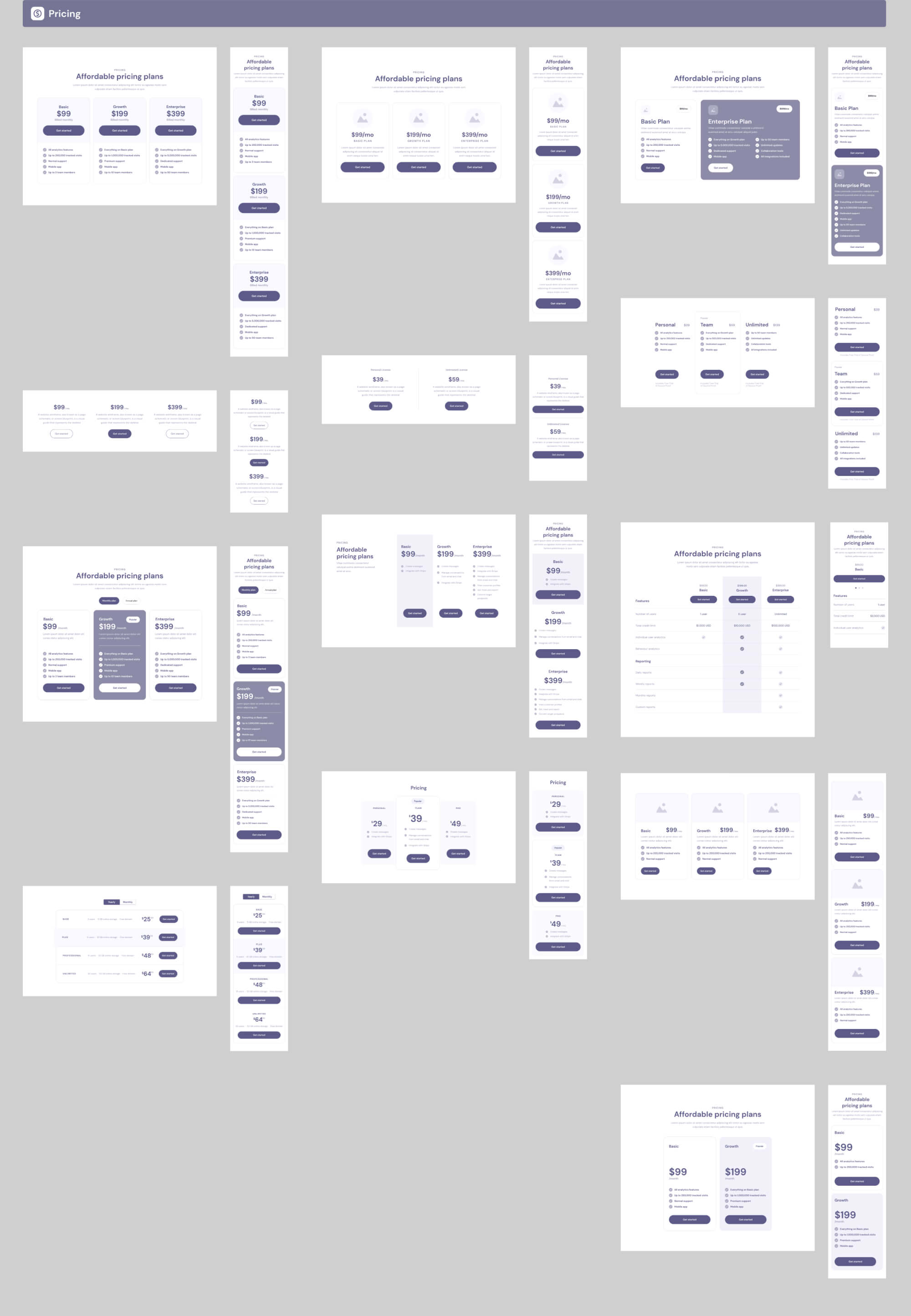 Website Wireframes UI Kit | BRIX Templates presentation image