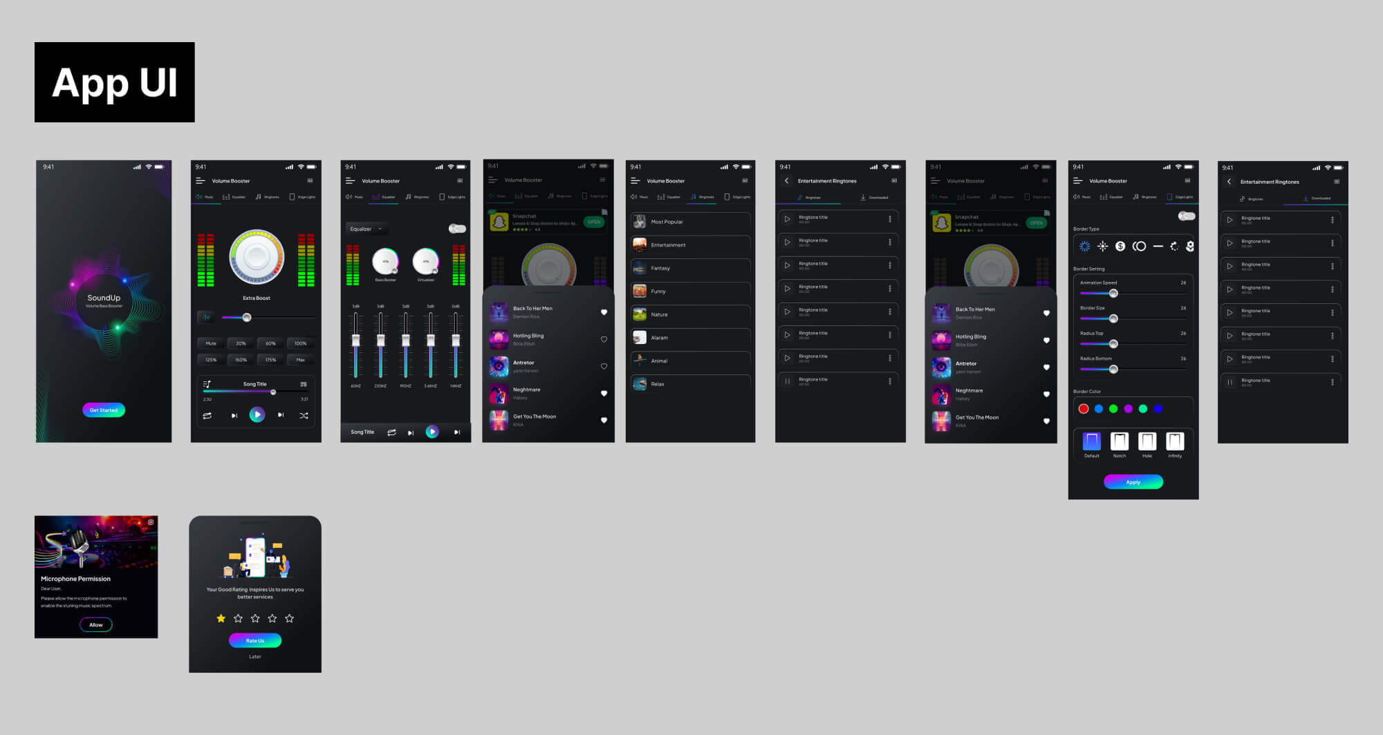 Volume Booster App UI (Demo) presentation image