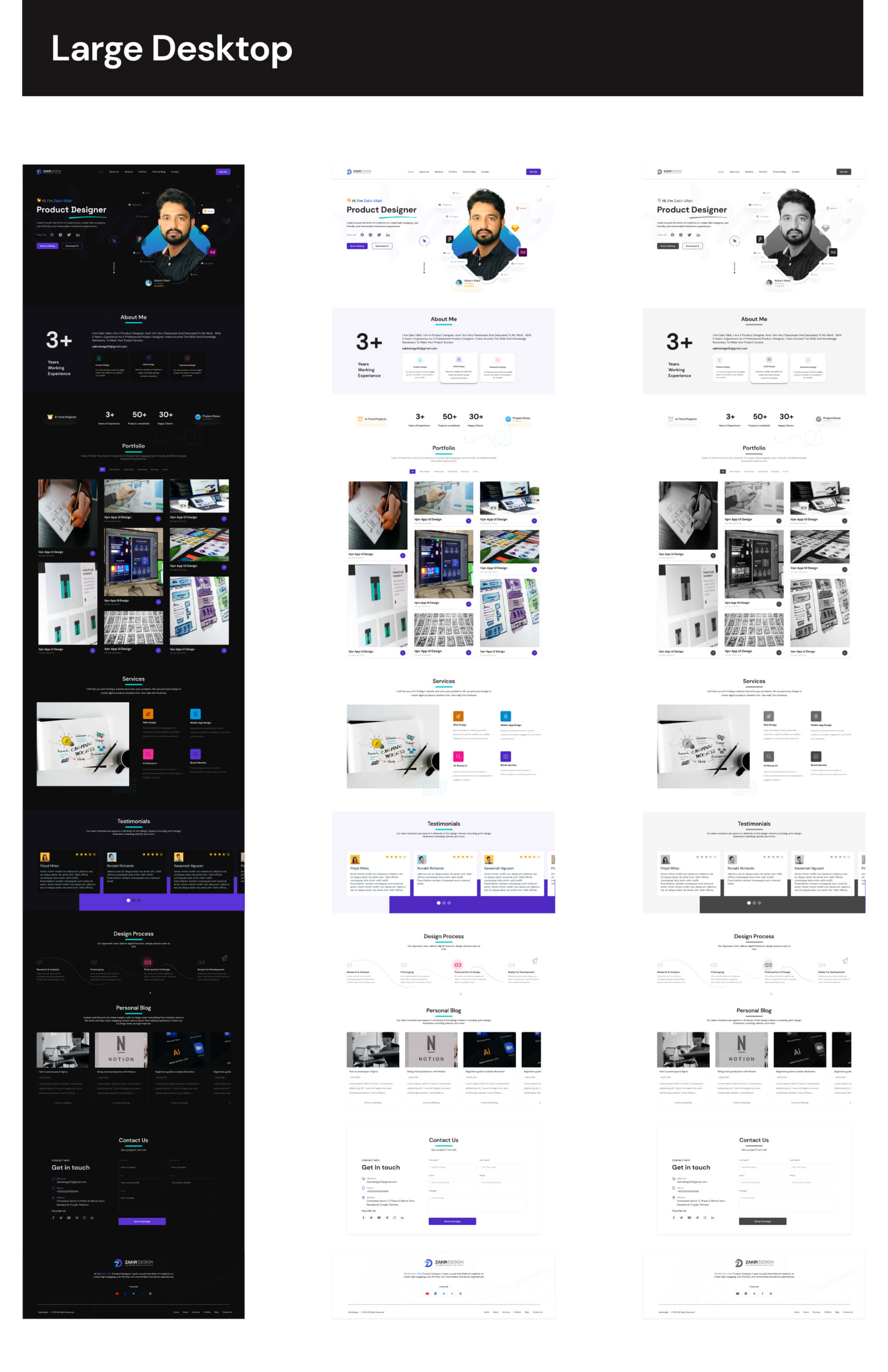Personal Resume & Portfolio Landing Page presentation image