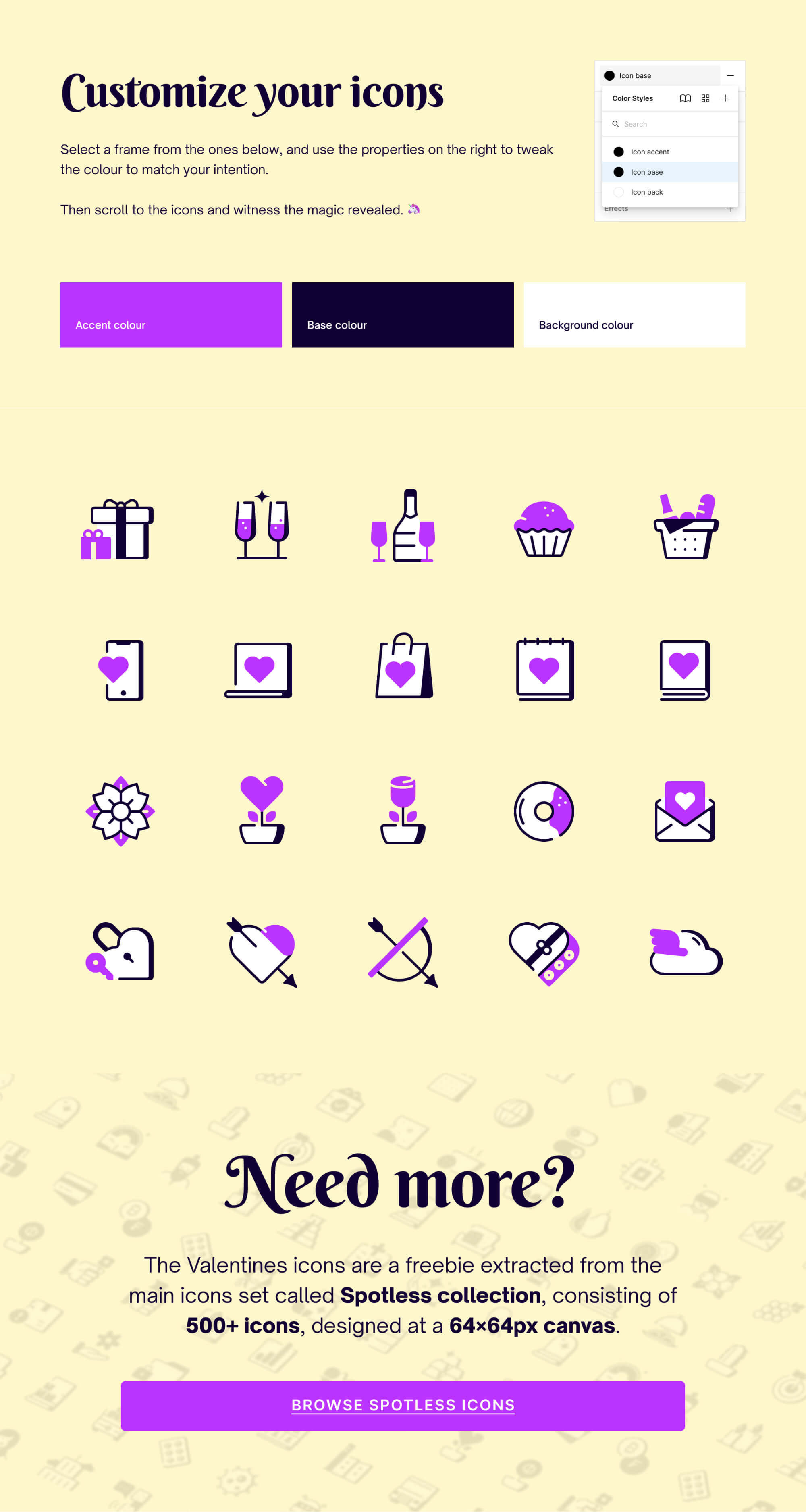 Valentines‘s day icons presentation image