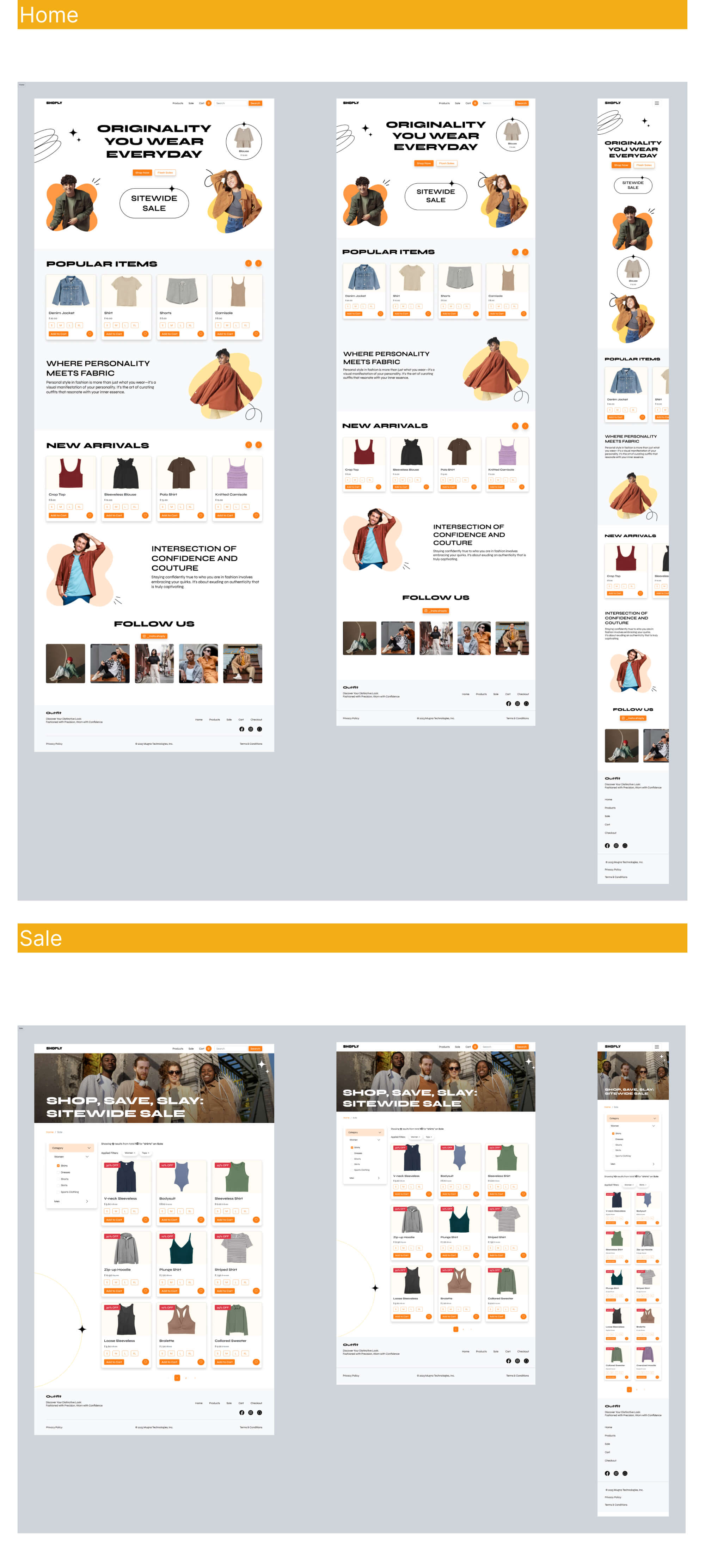 Ecommerce Website presentation image