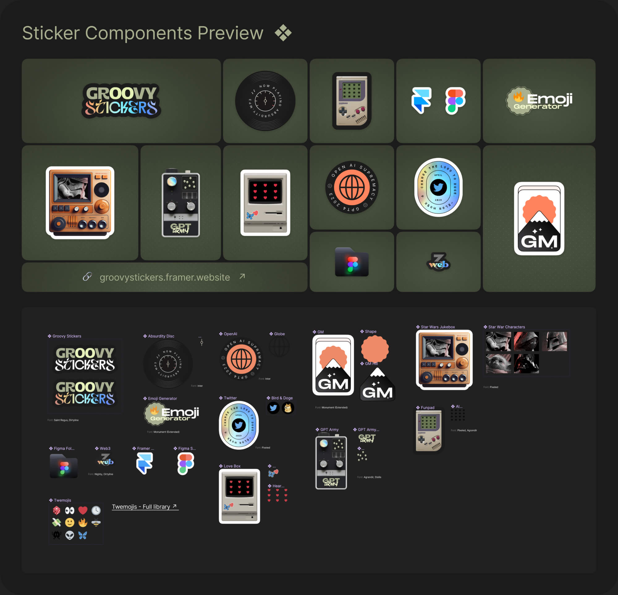 Groovy Stickers [DEMO] - Interactive & Animated Sticker Library presentation image