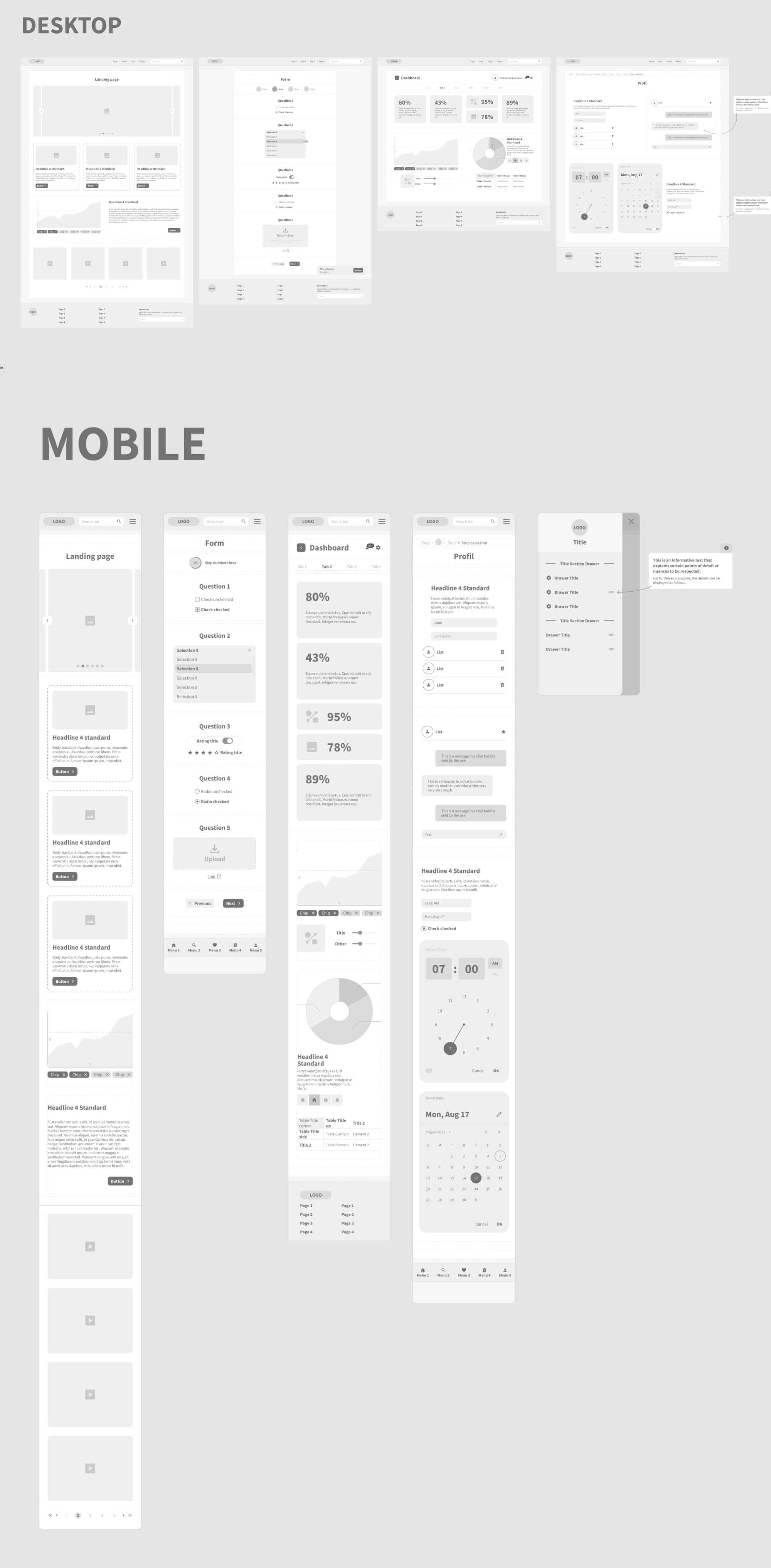 Blacktools - Wireframes / Free Universal Kit presentation image