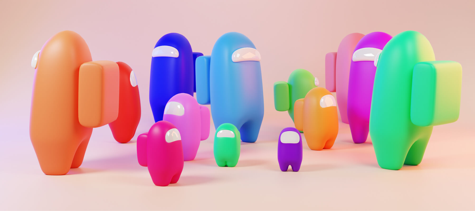 [FREE] Among Us 3D Charecters presentation image