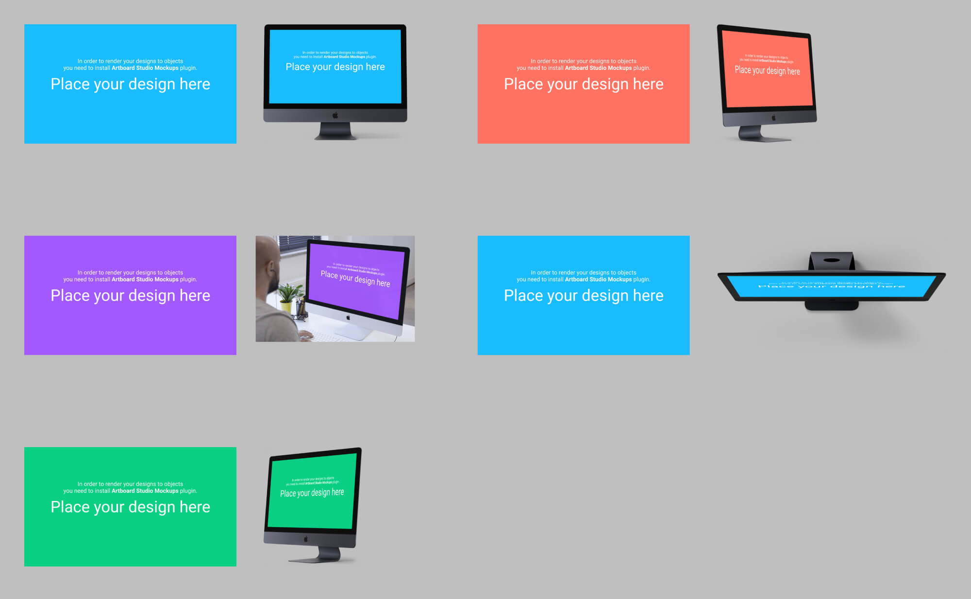 iMac Mockups presentation image
