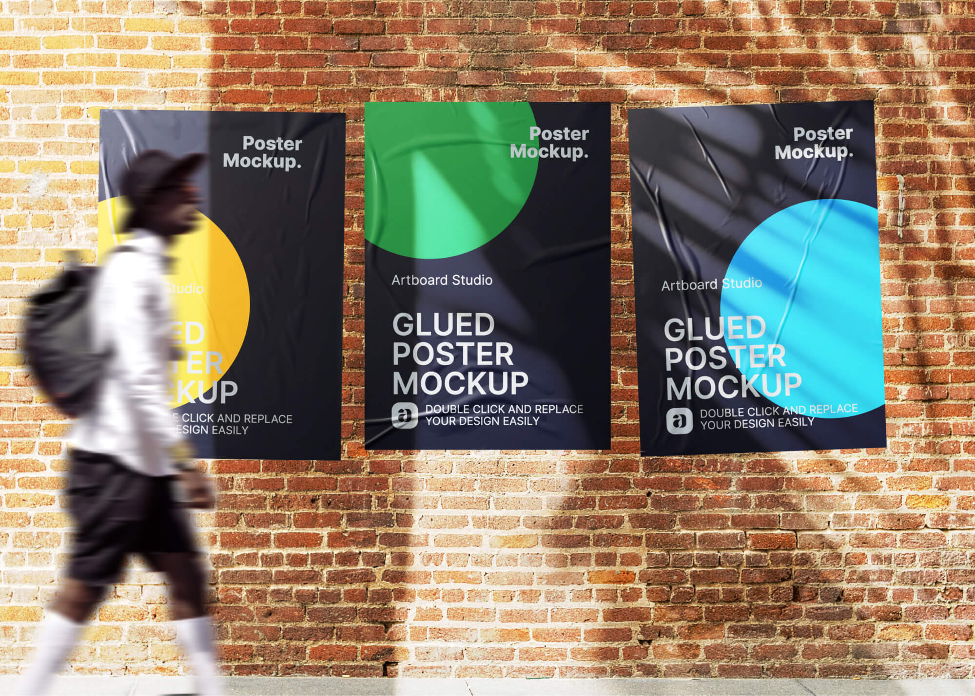 Free Poster Mockup Scene presentation image