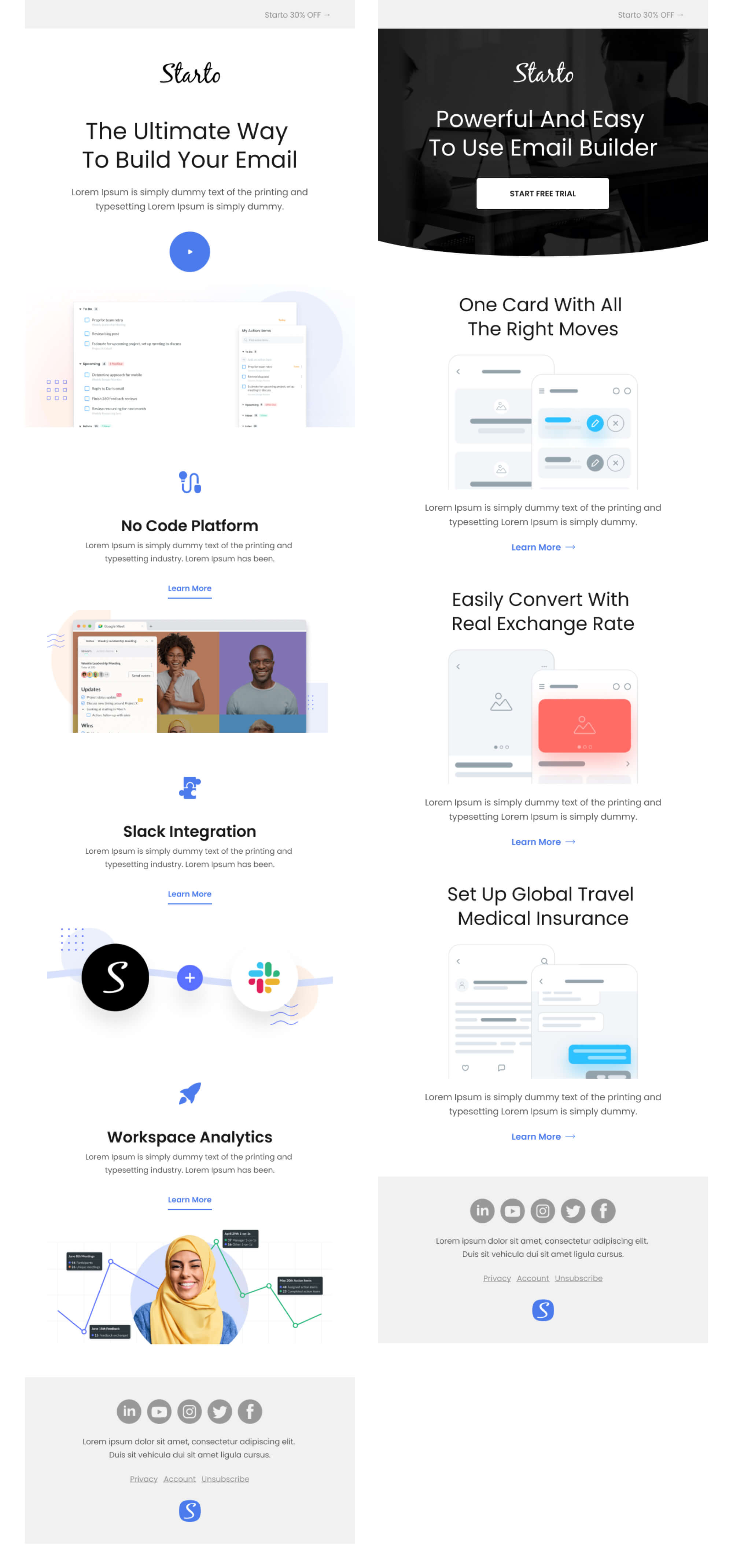 Starto - Startup Email Templates presentation image