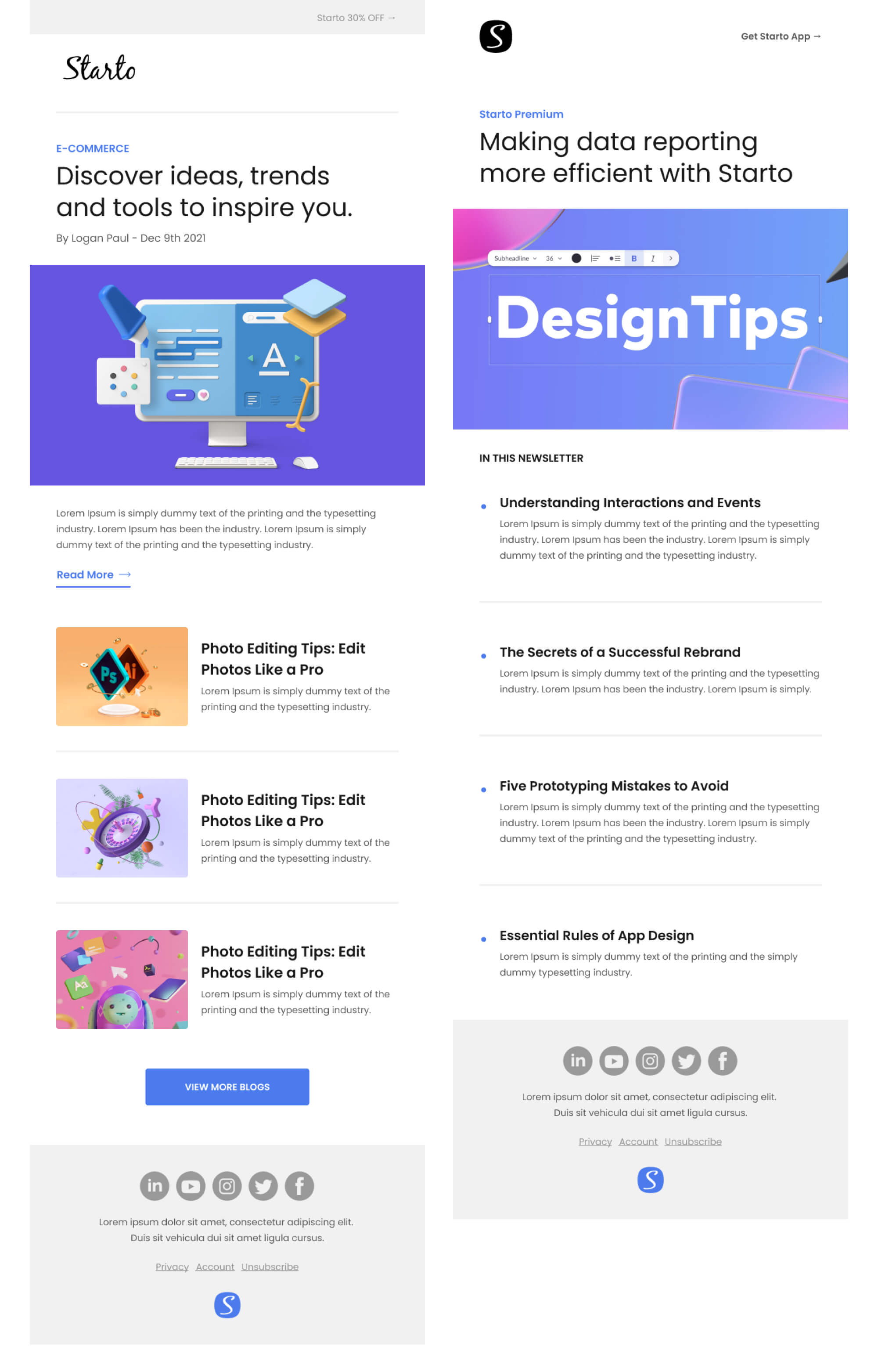 Starto - Startup Email Templates presentation image