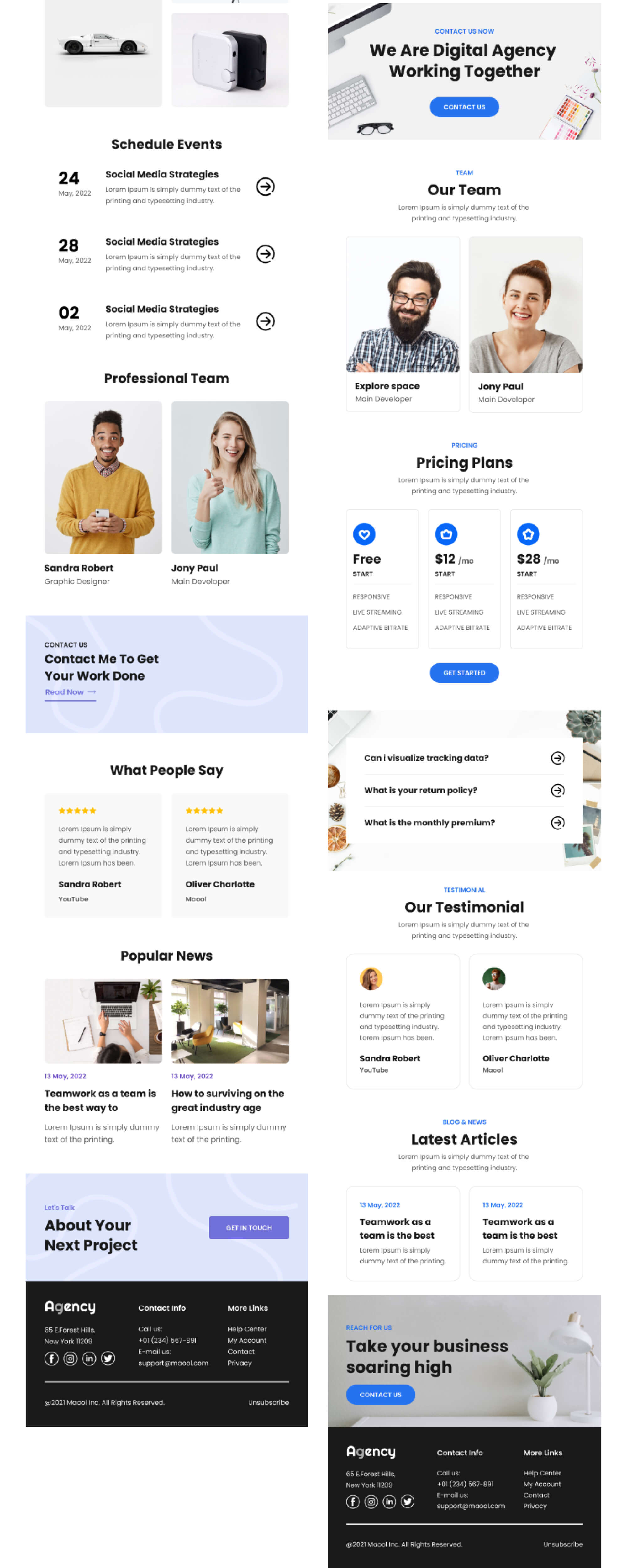 Agency - Email Design System For Agency presentation image