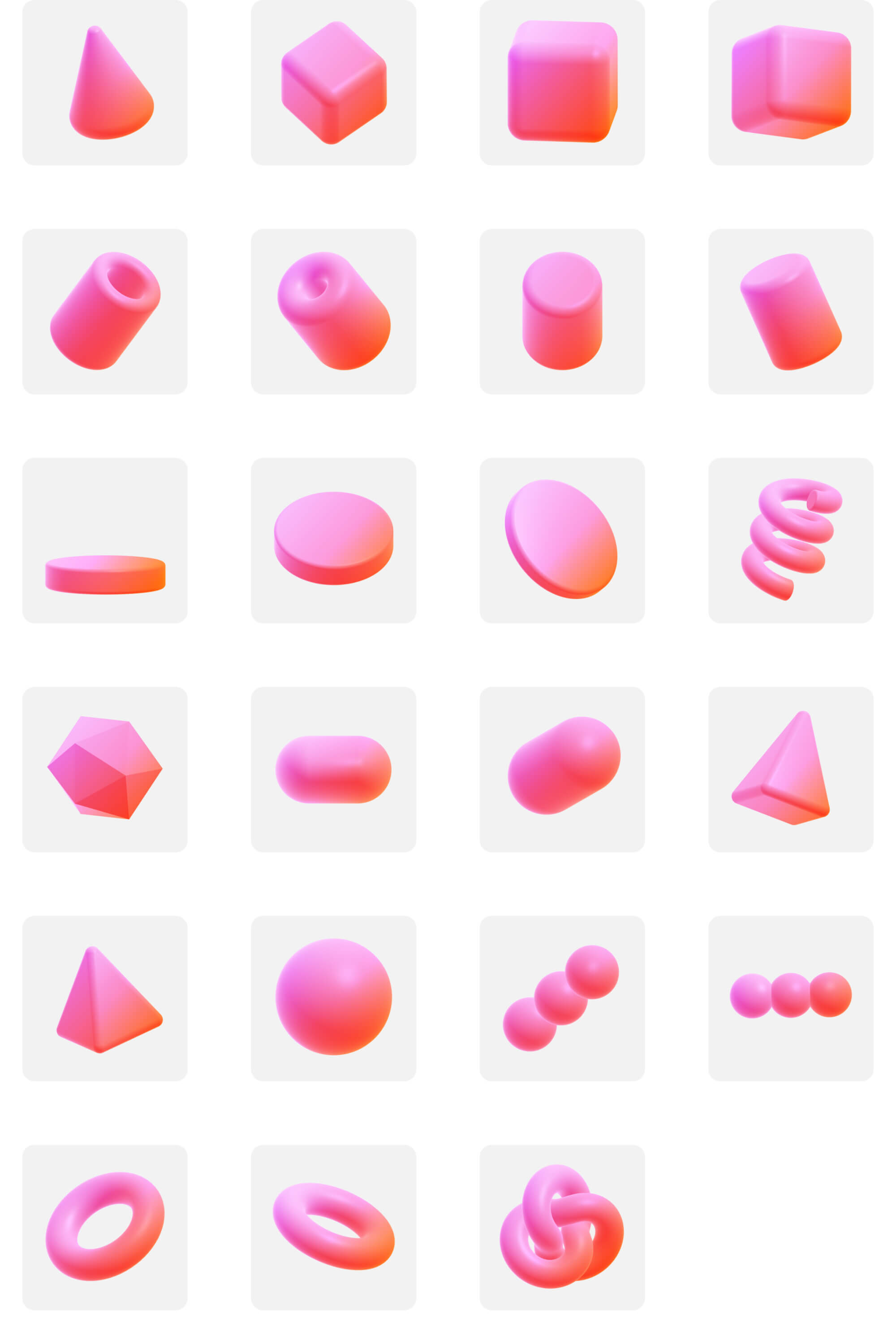 Glaze - 3D Icons FREE SAMPLE presentation image